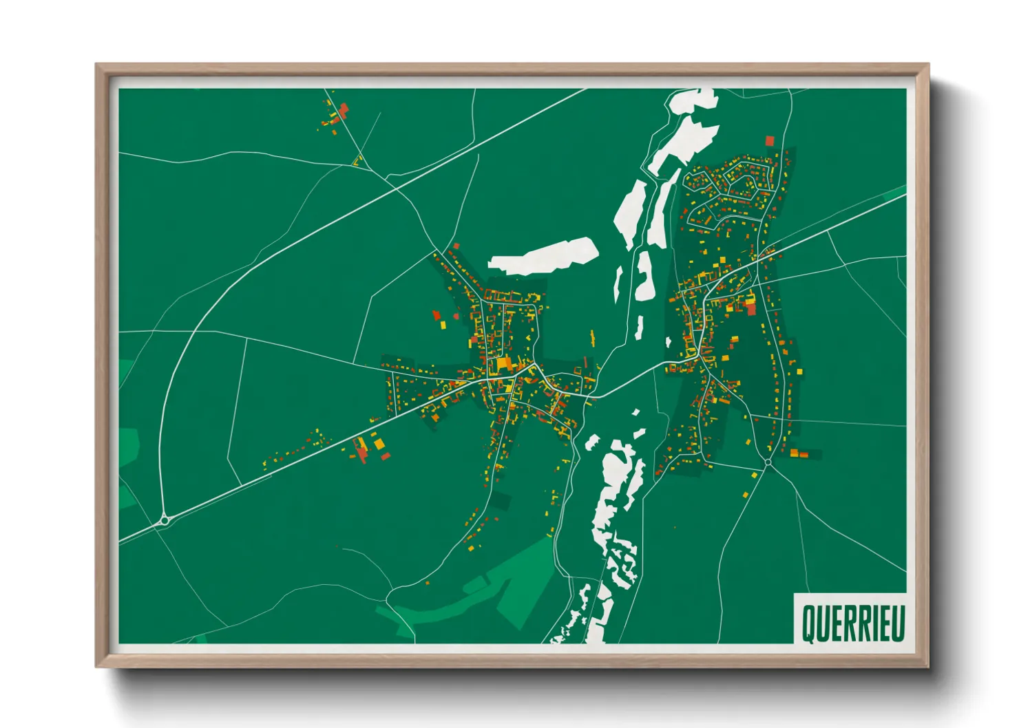 Une affiche de carte sur Querrieu