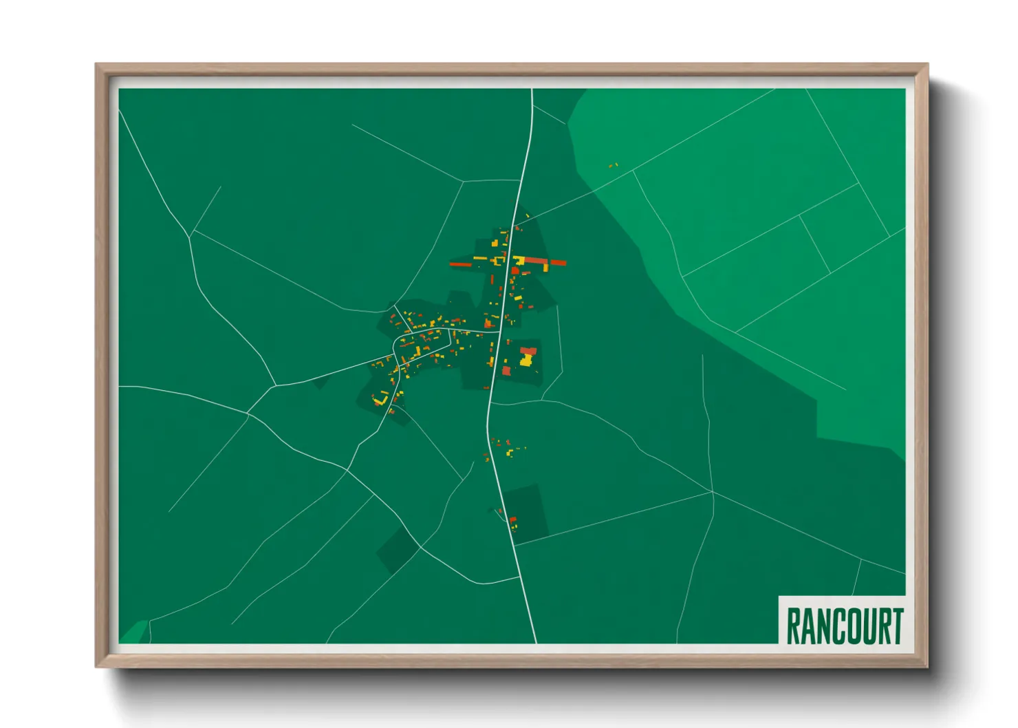 Une affiche de carte sur Rancourt