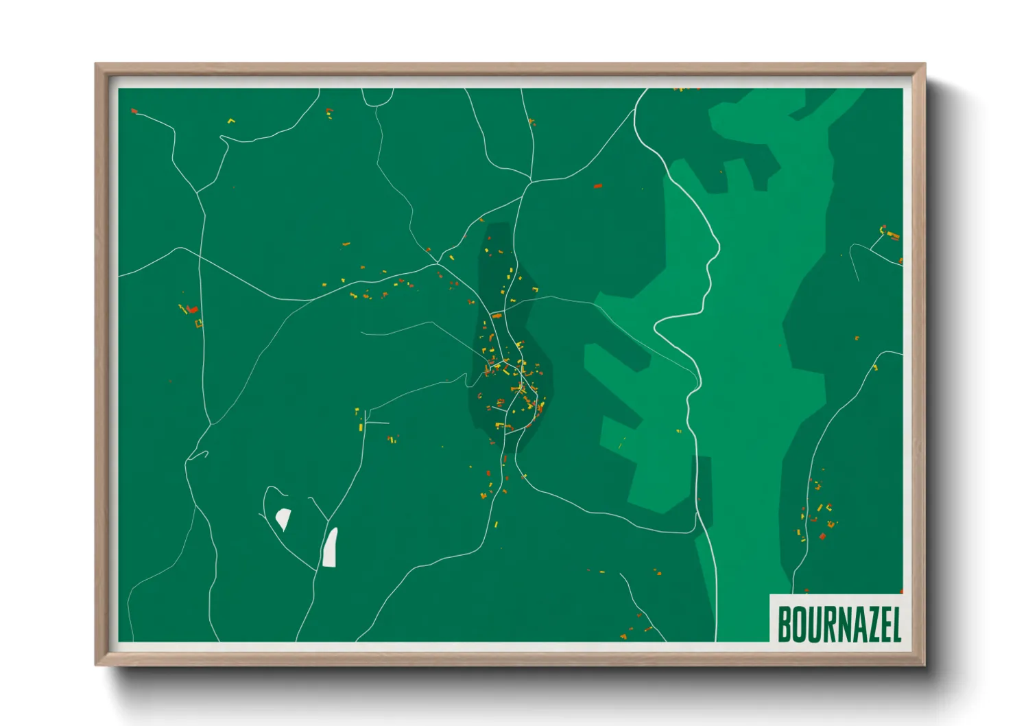 Une affiche de carte sur Bournazel