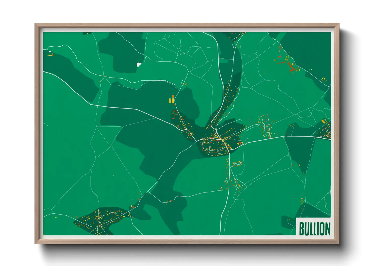 Une affiche de carte sur Bullion