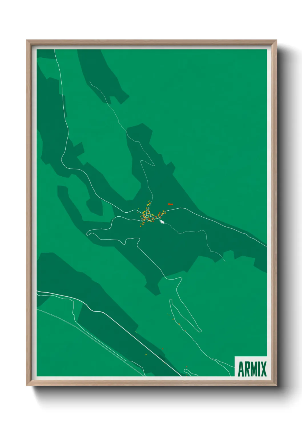 Une affiche de carte sur Armix