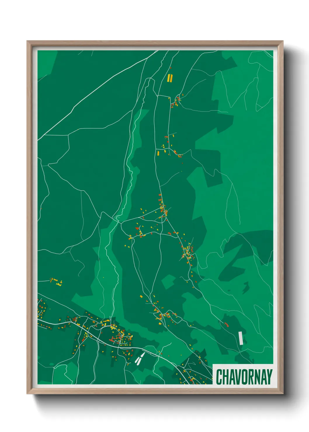 Une affiche de carte sur Chavornay