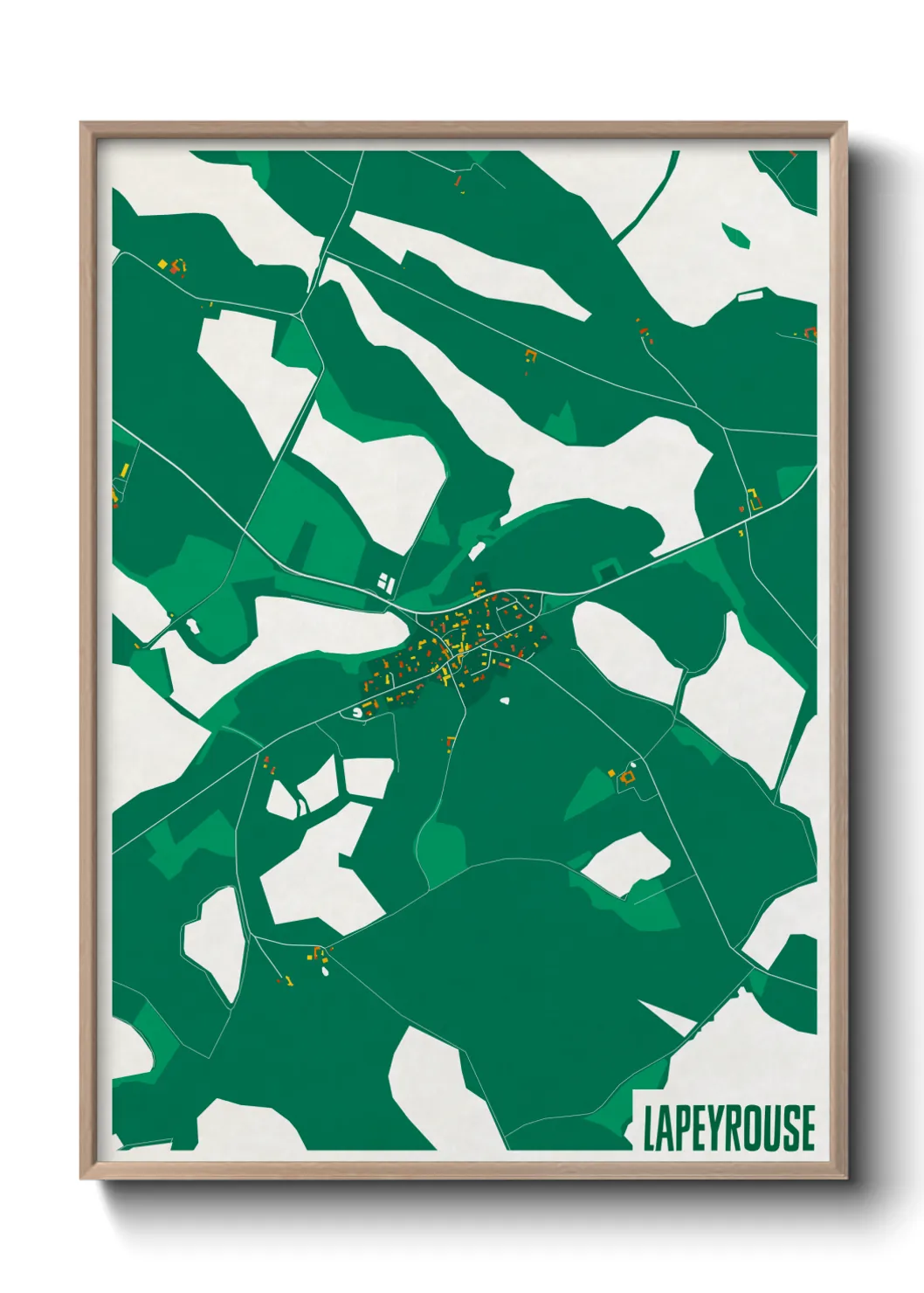 Une affiche de carte sur Lapeyrouse