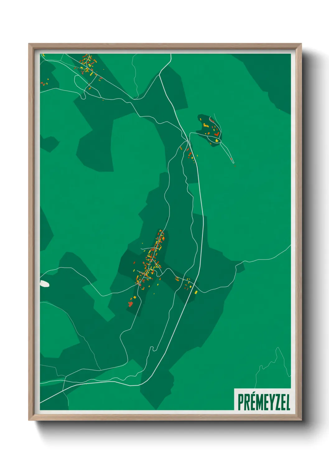 Une affiche de carte sur Prémeyzel