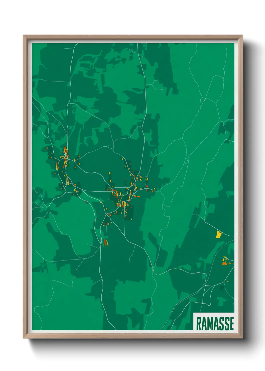 Une affiche de carte sur Ramasse