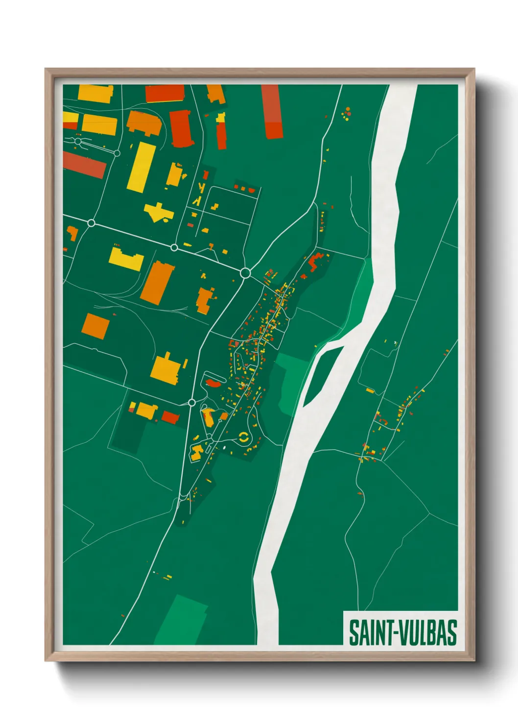 Un poster carteSaint-Vulbas