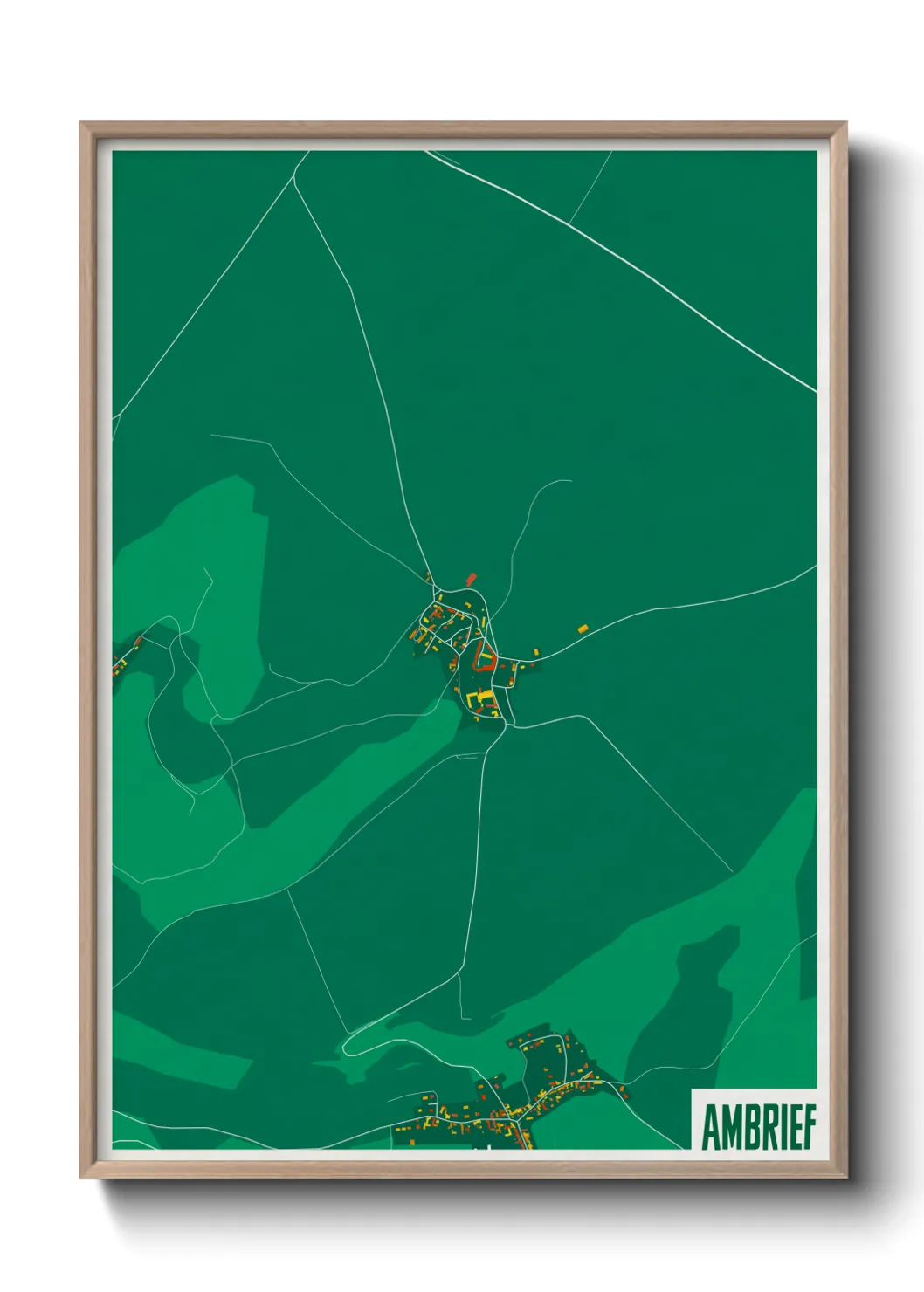 Une affiche de carte sur Ambrief