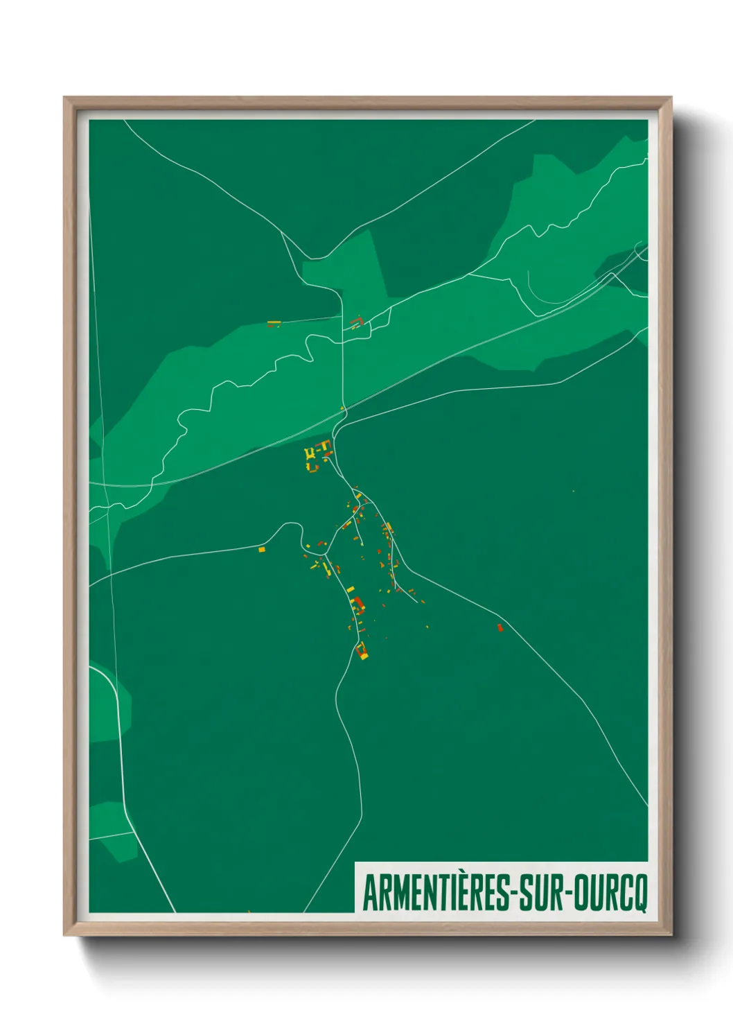 Un poster carteArmentières-sur-Ourcq