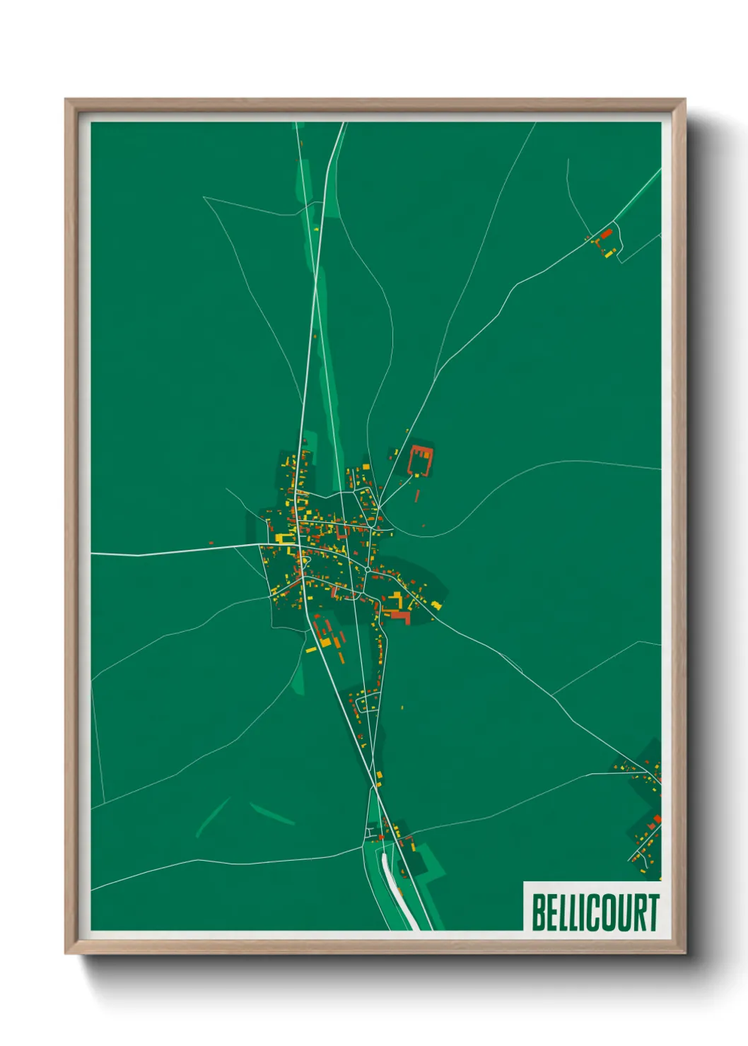 Une affiche de carte sur Bellicourt