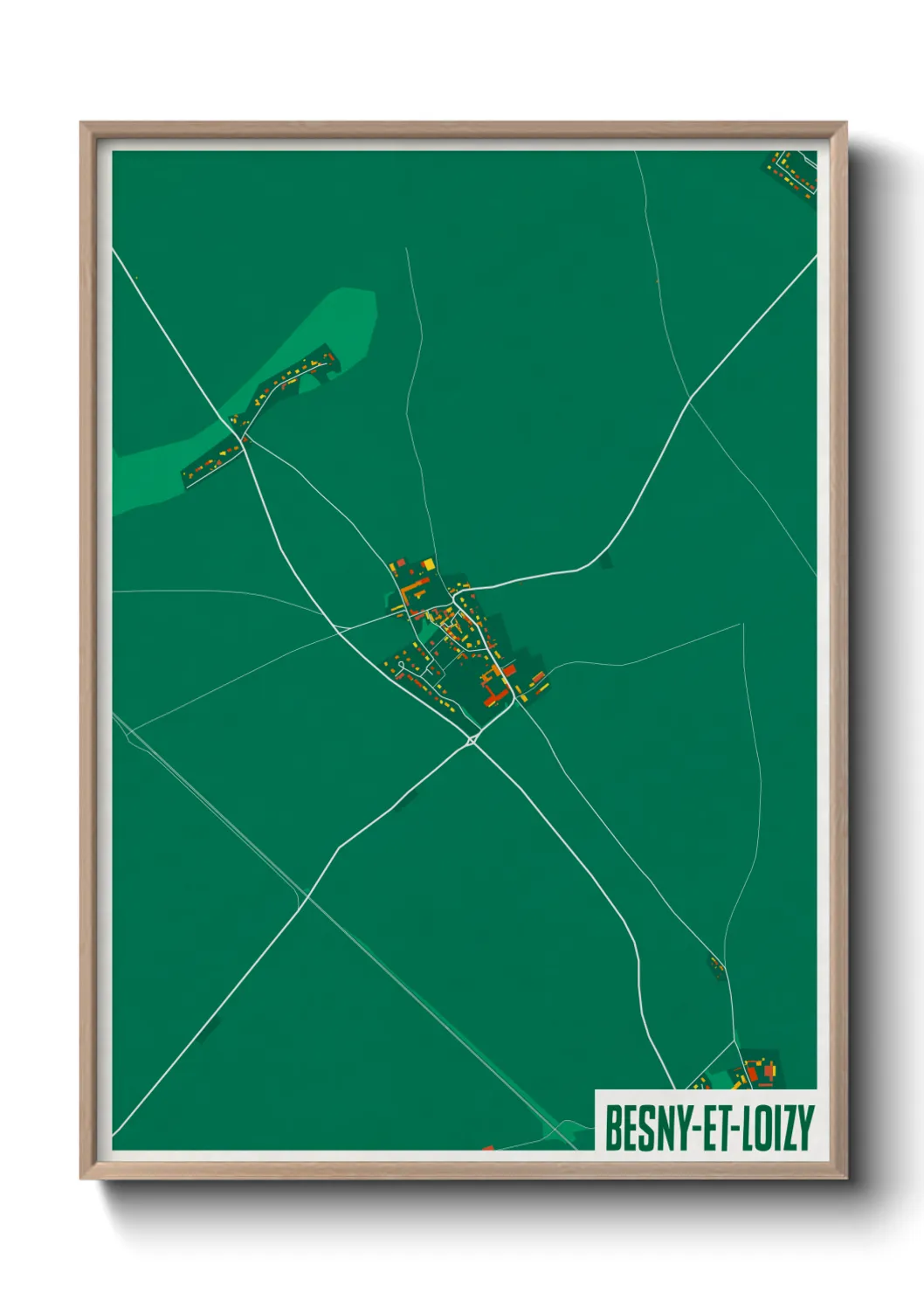 Un poster carteBesny-et-Loizy