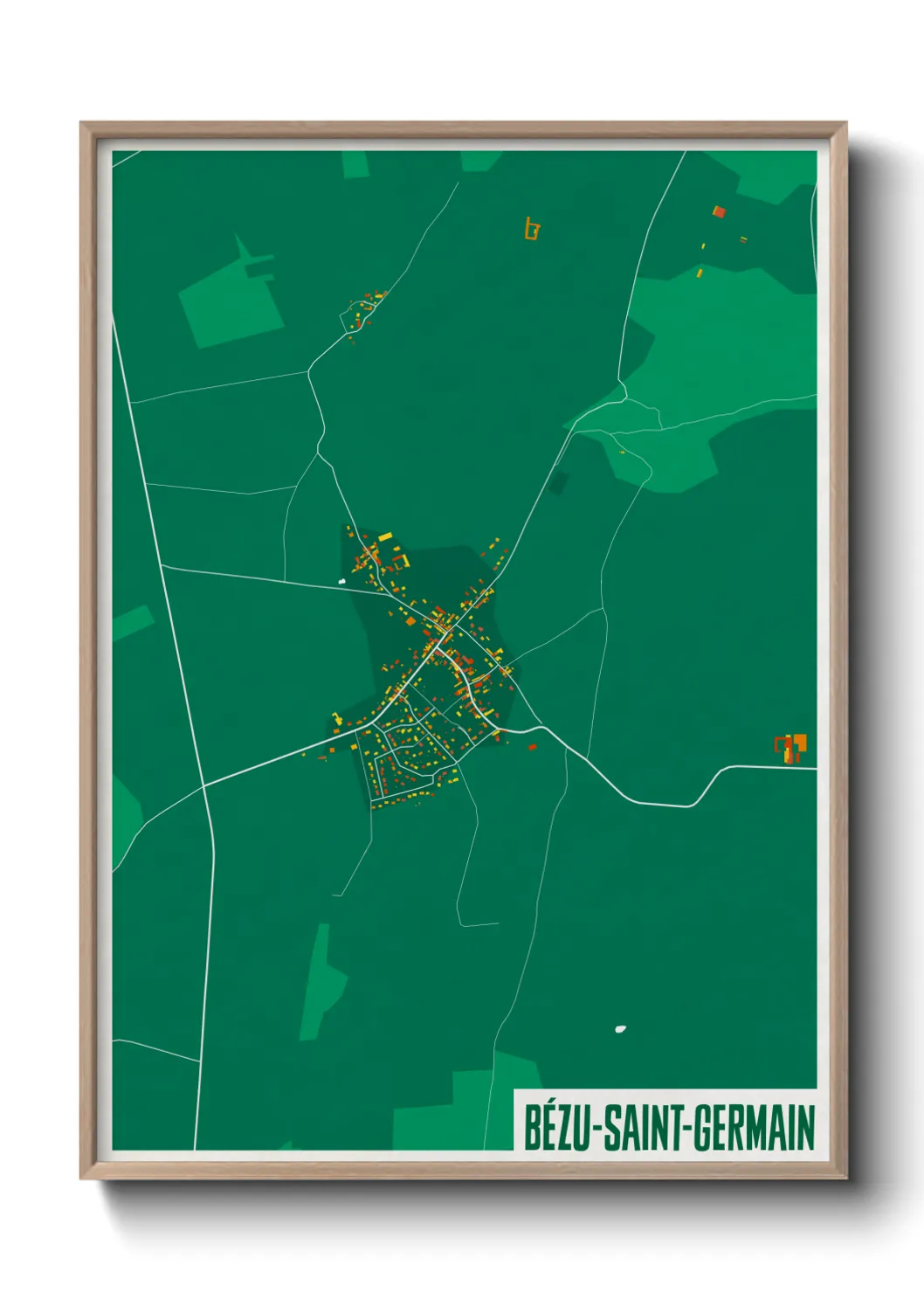 Un poster carteBézu-Saint-Germain