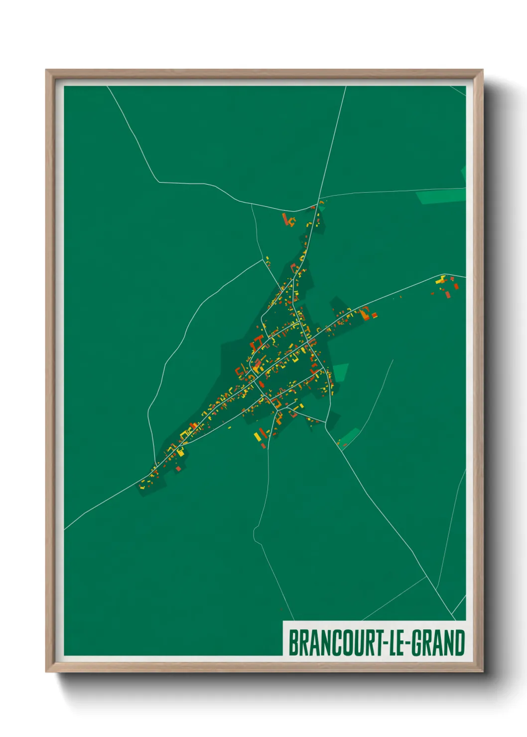 Un poster carteBrancourt-le-Grand