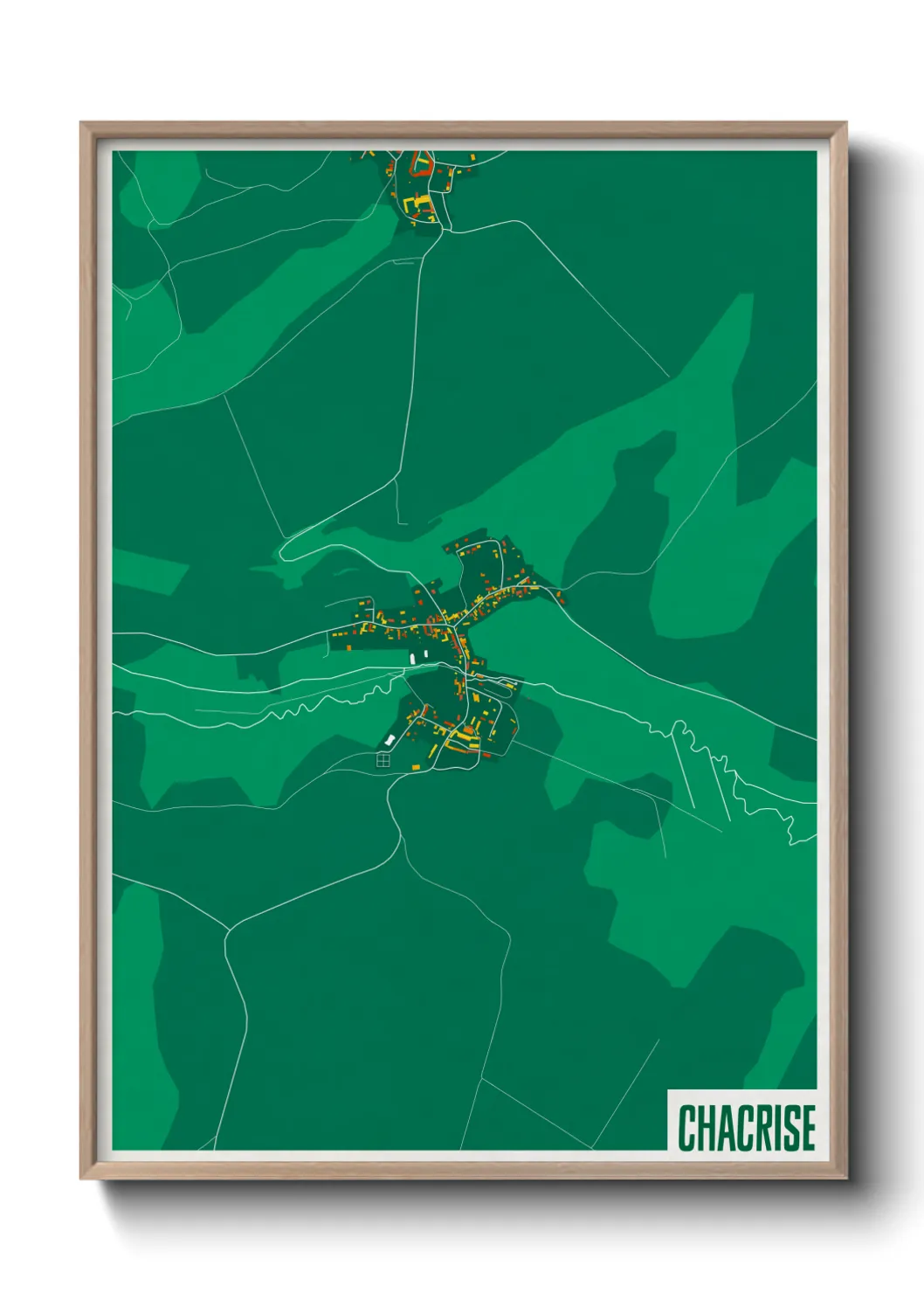 Une affiche de carte sur Chacrise