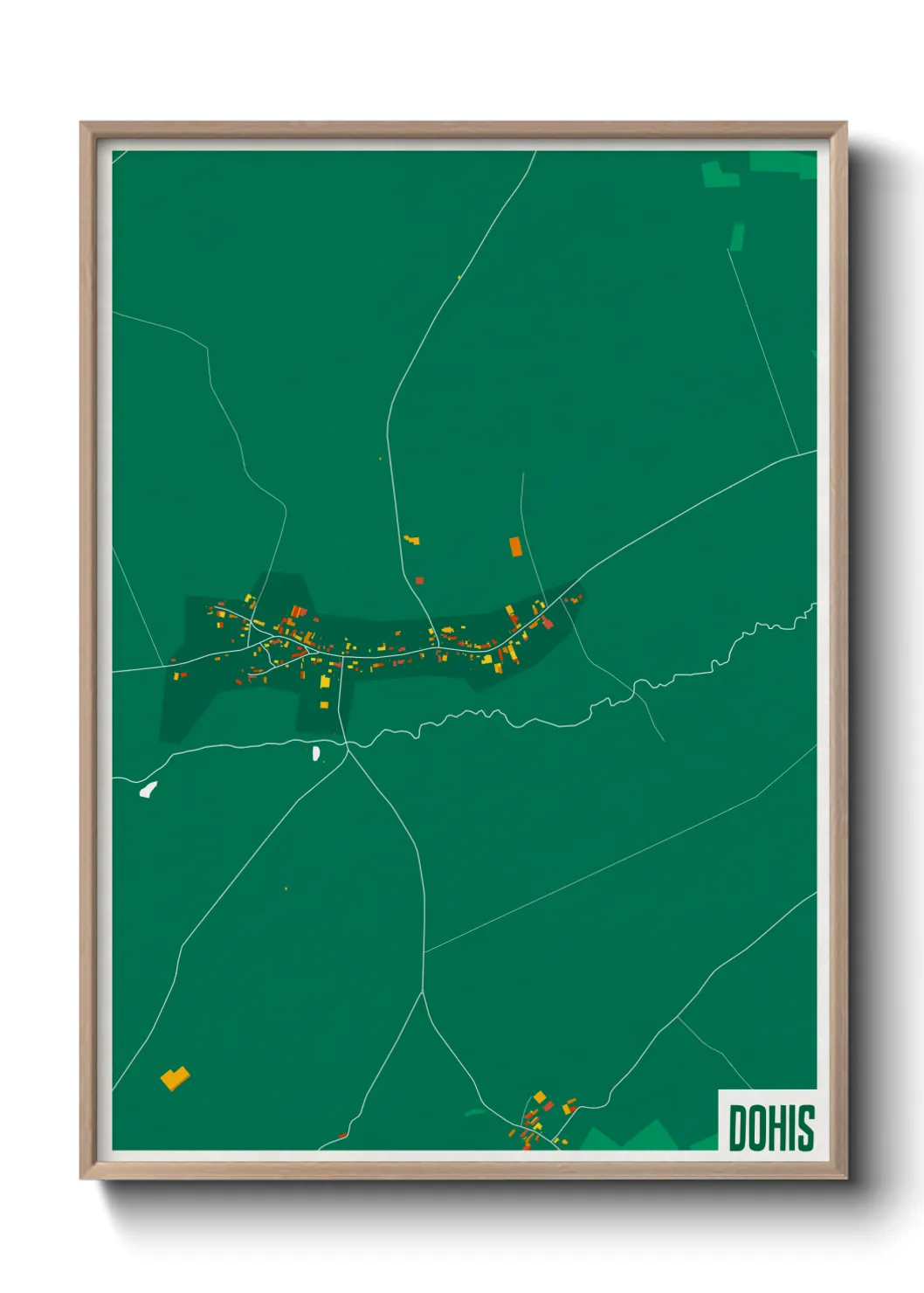 Une affiche de carte sur Dohis