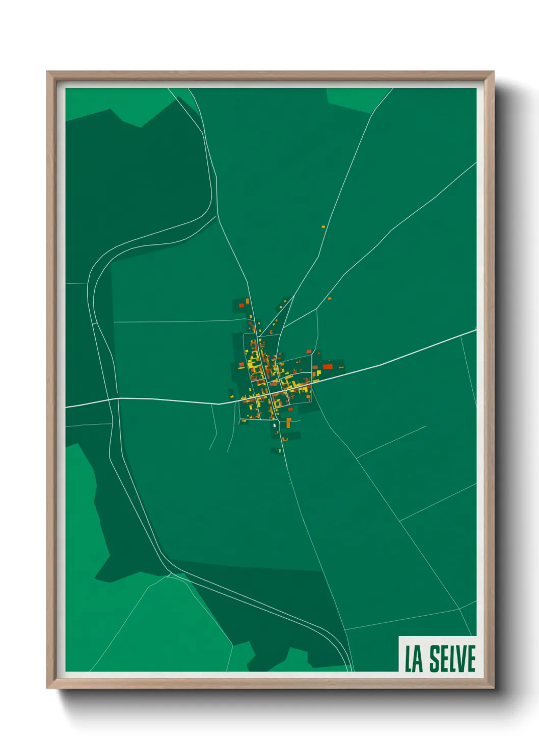 Une affiche de carte sur La Selve