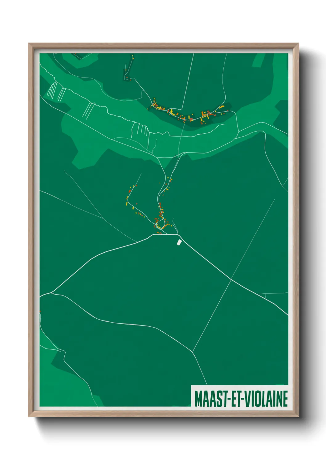 Une affiche de carte sur Maast-et-Violaine
