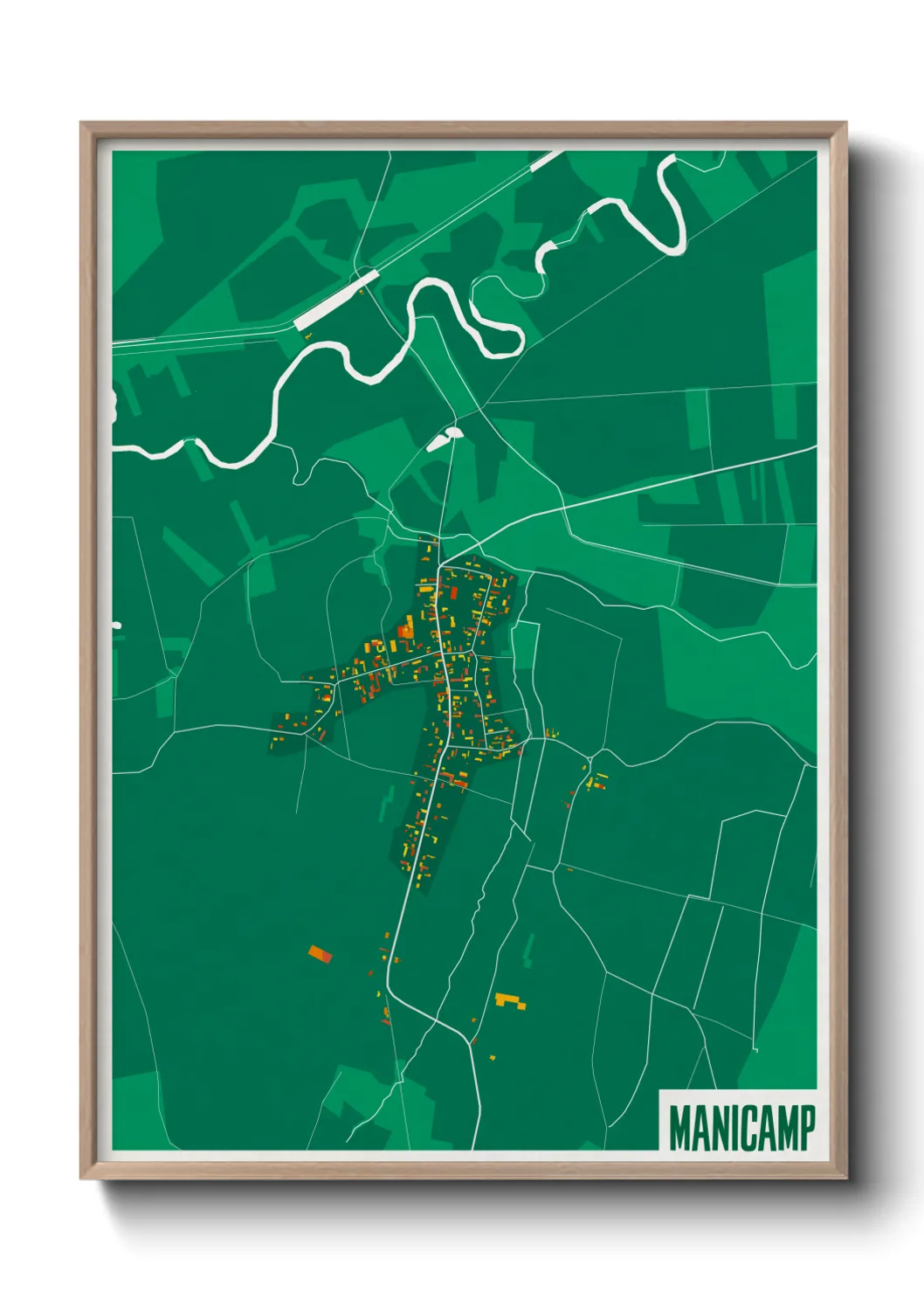 Une affiche de carte sur Manicamp