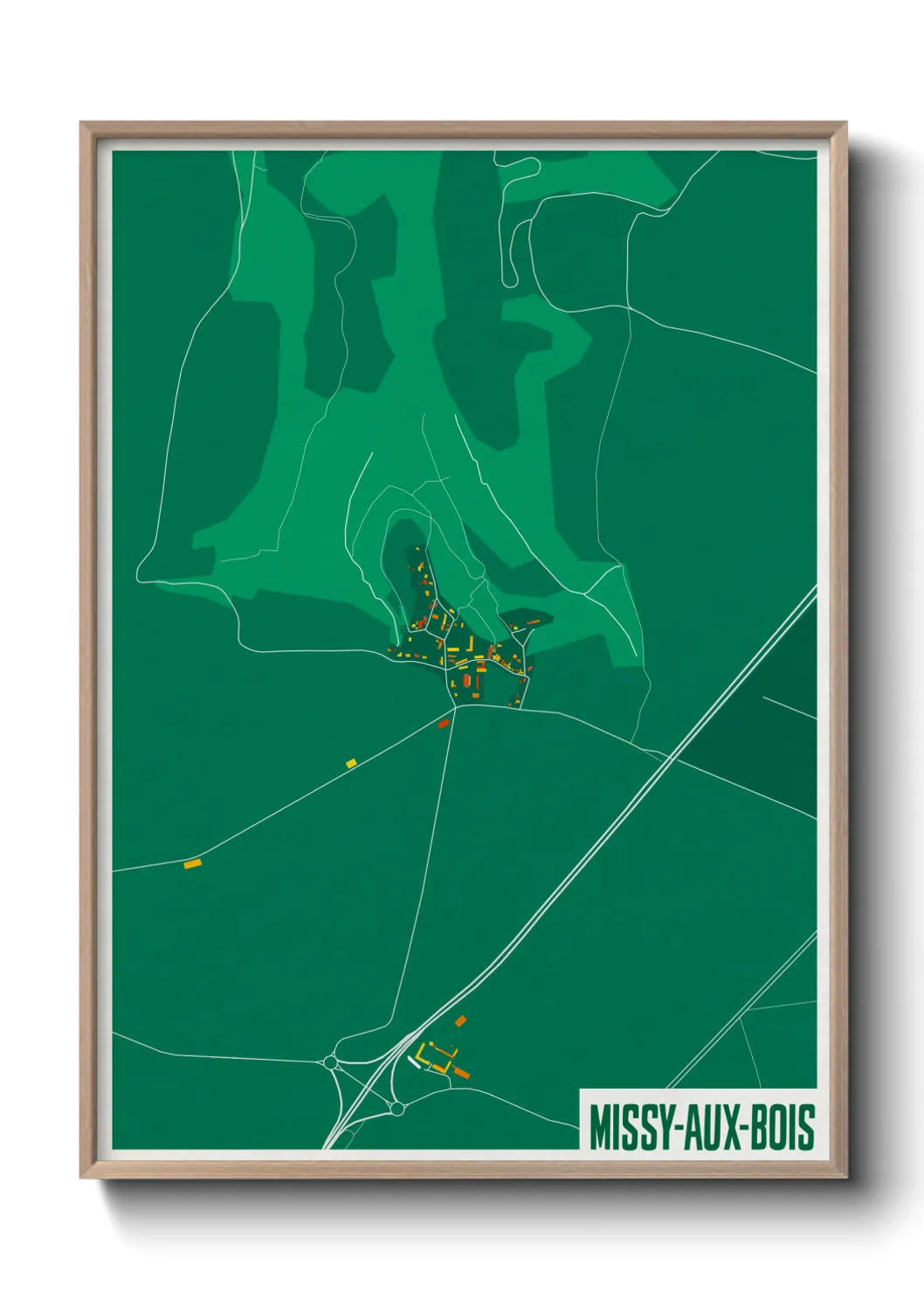 Un poster carteMissy-aux-Bois