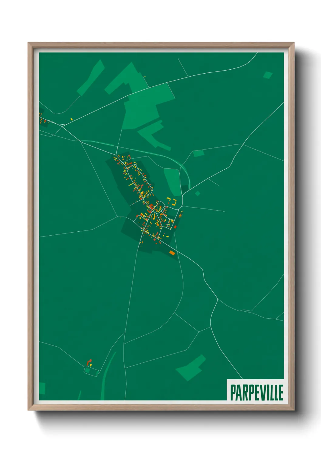 Une affiche de carte sur Parpeville