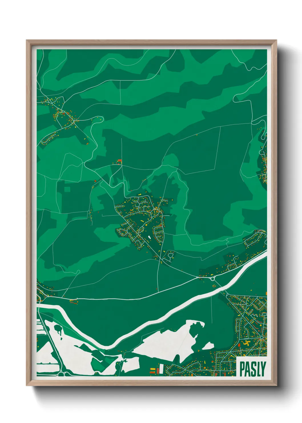 Une affiche de carte sur Pasly
