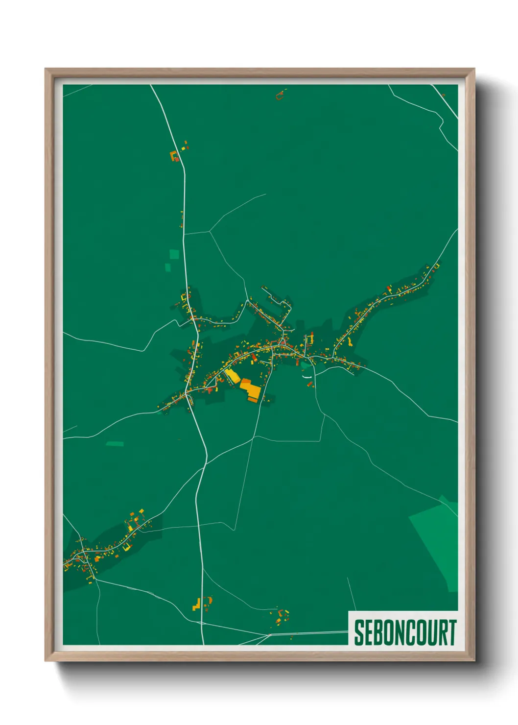 Une affiche de carte sur Seboncourt