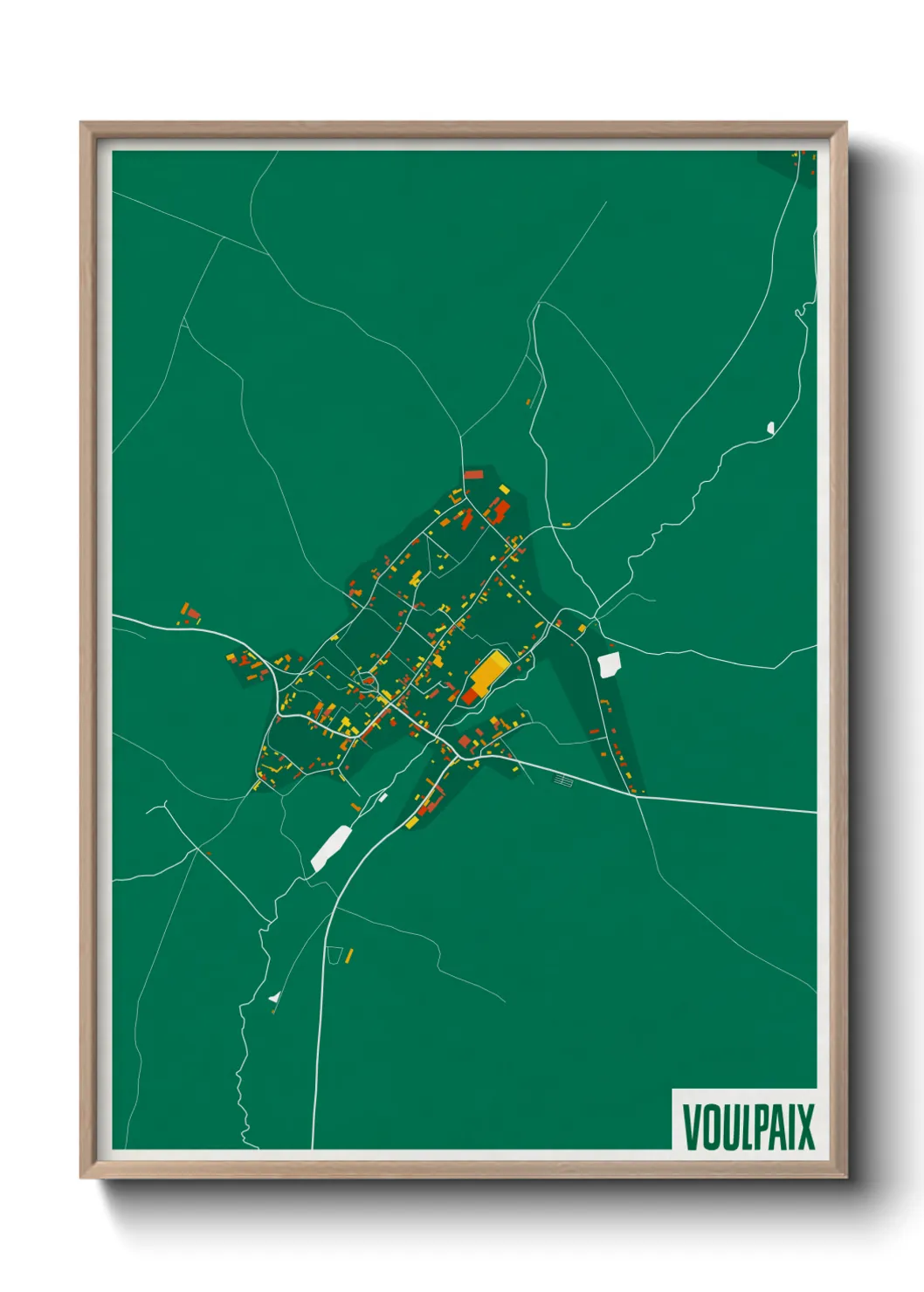Une affiche de carte sur Voulpaix