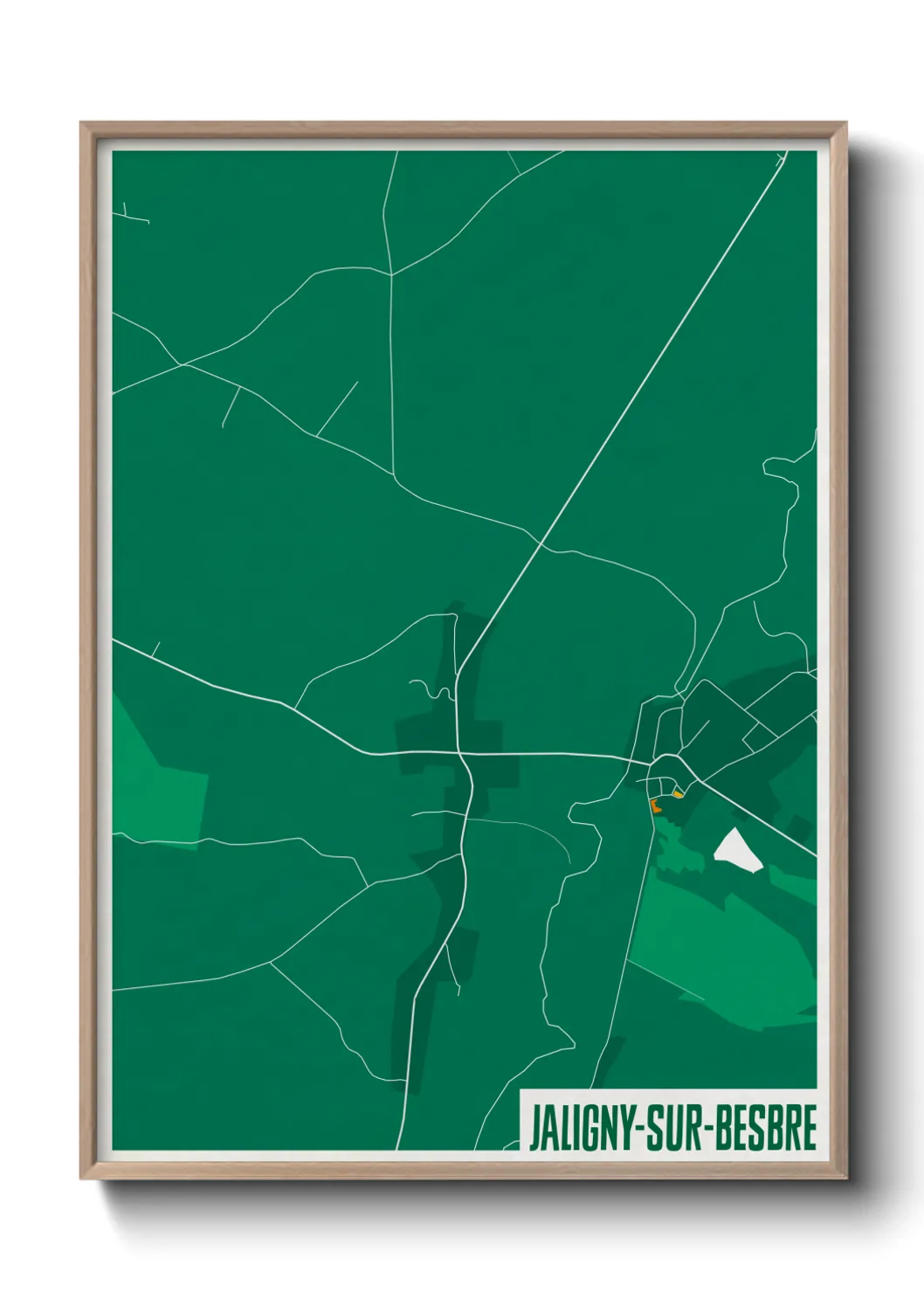 Une affiche de carte sur Jaligny-sur-Besbre