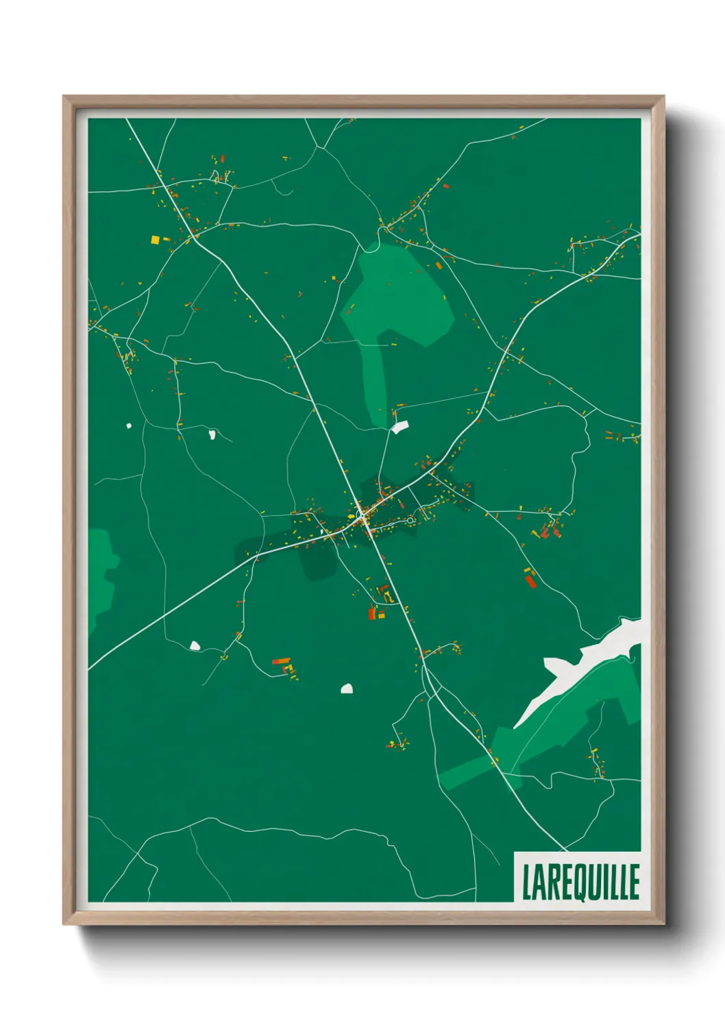 Une affiche de carte sur Larequille