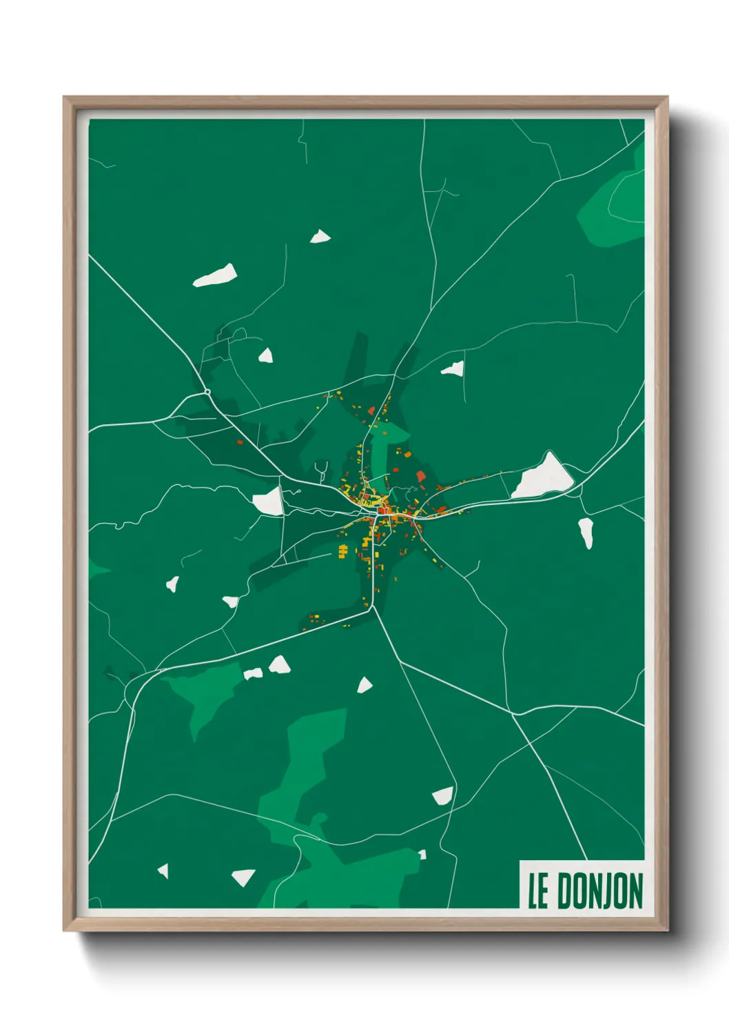 Une affiche de carte sur Le Donjon