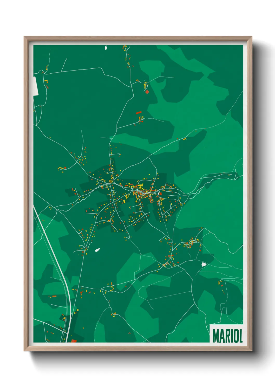 Une affiche de carte sur Mariol