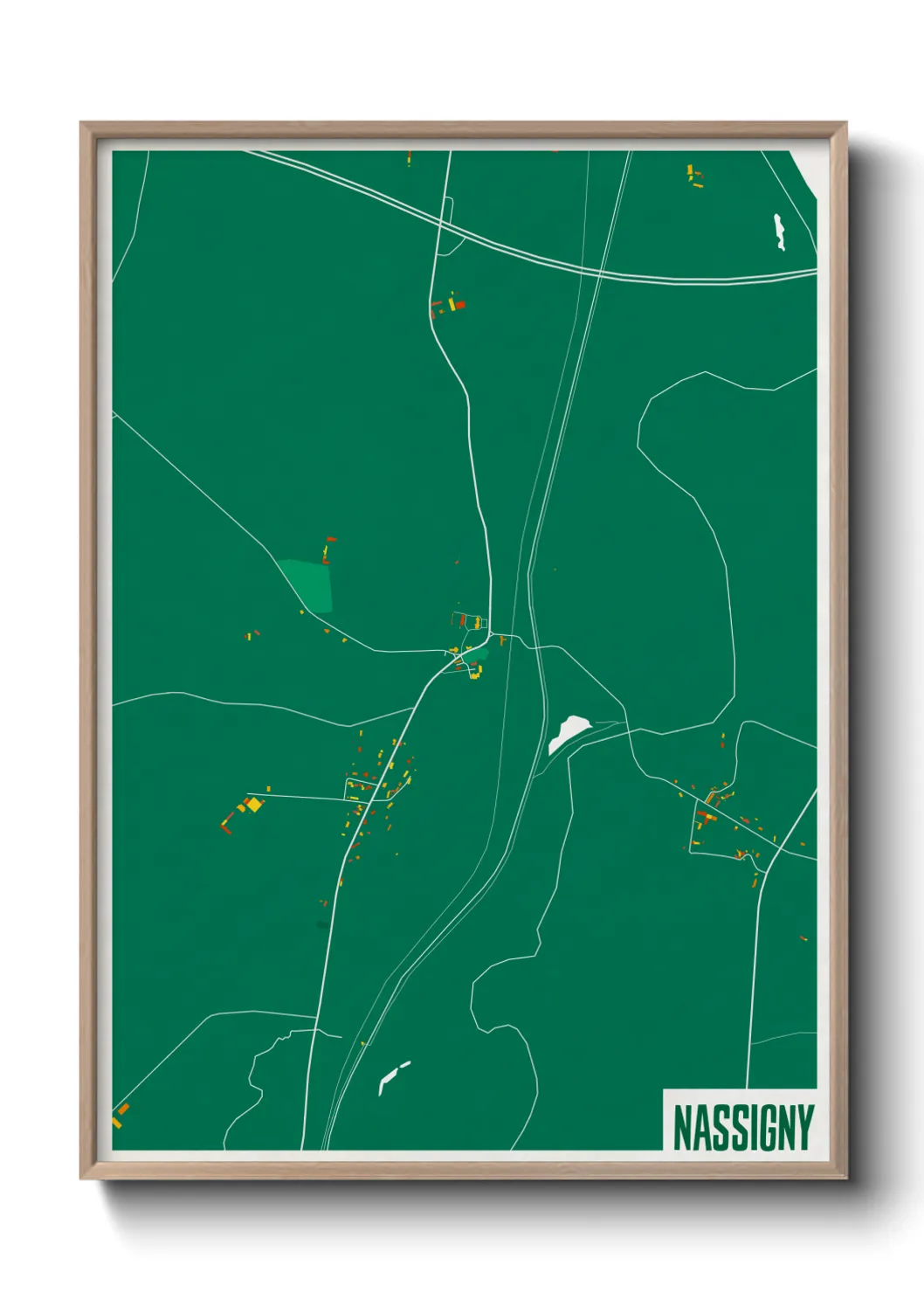 Une affiche de carte sur Nassigny