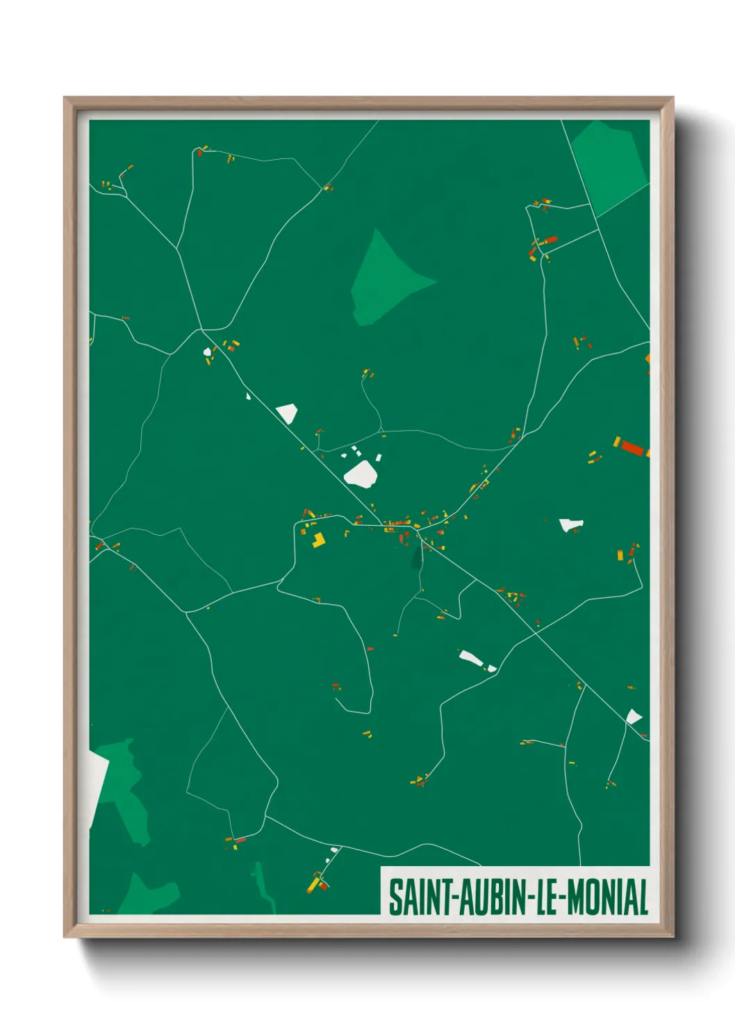 Un poster carteSaint-Aubin-le-Monial