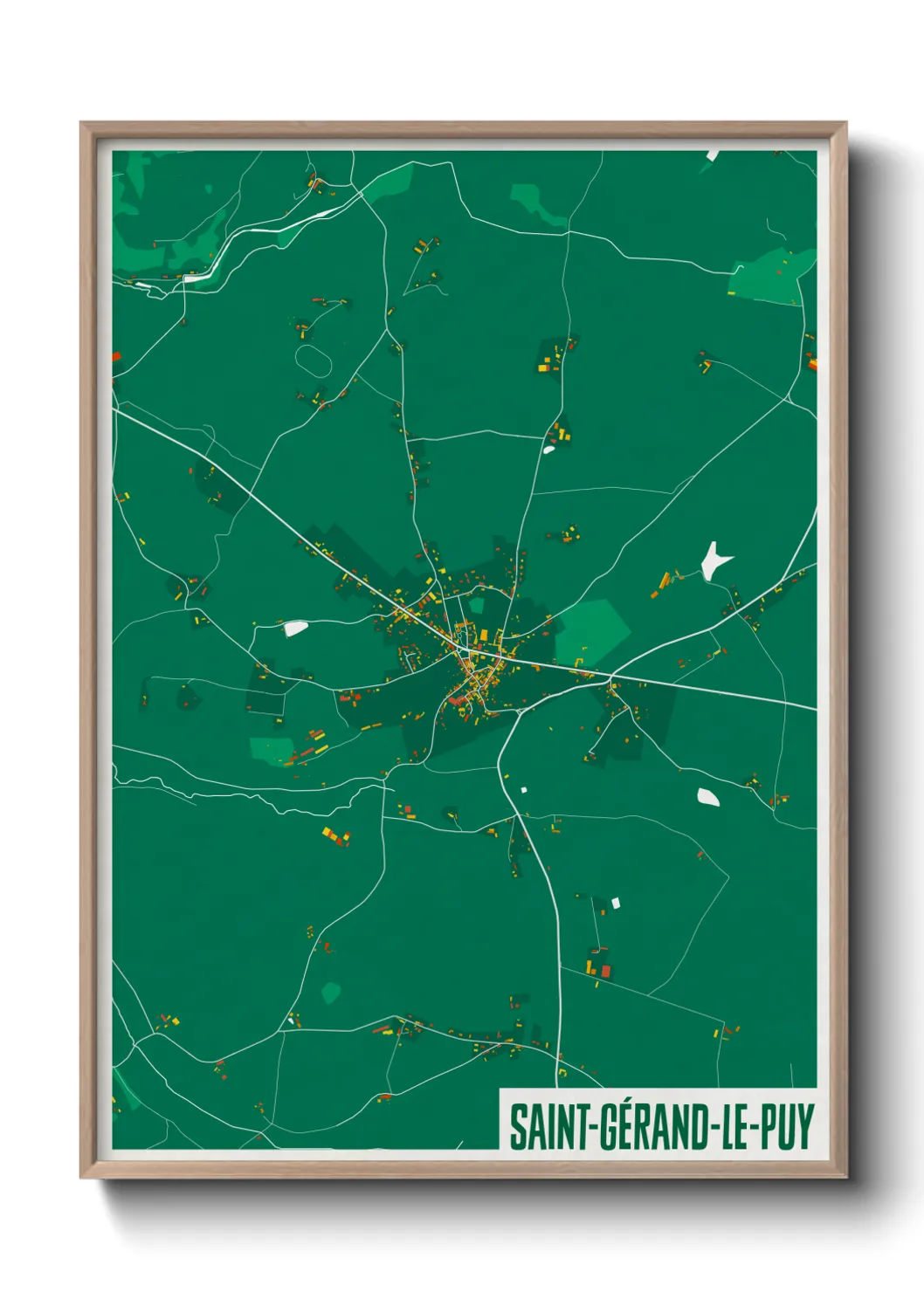 Un poster carteSaint-Gérand-le-Puy