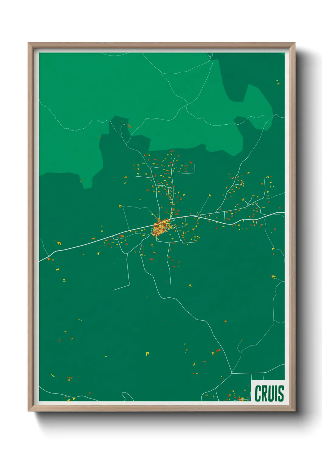 Une affiche de carte sur Cruis