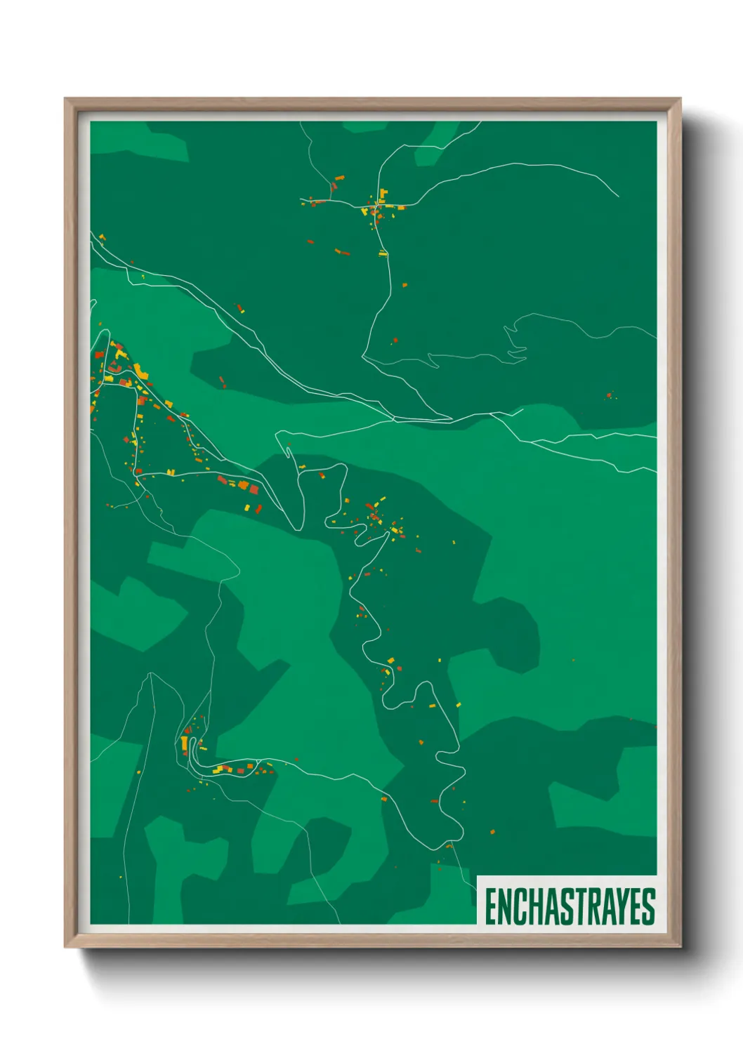 Une affiche de carte sur Enchastrayes