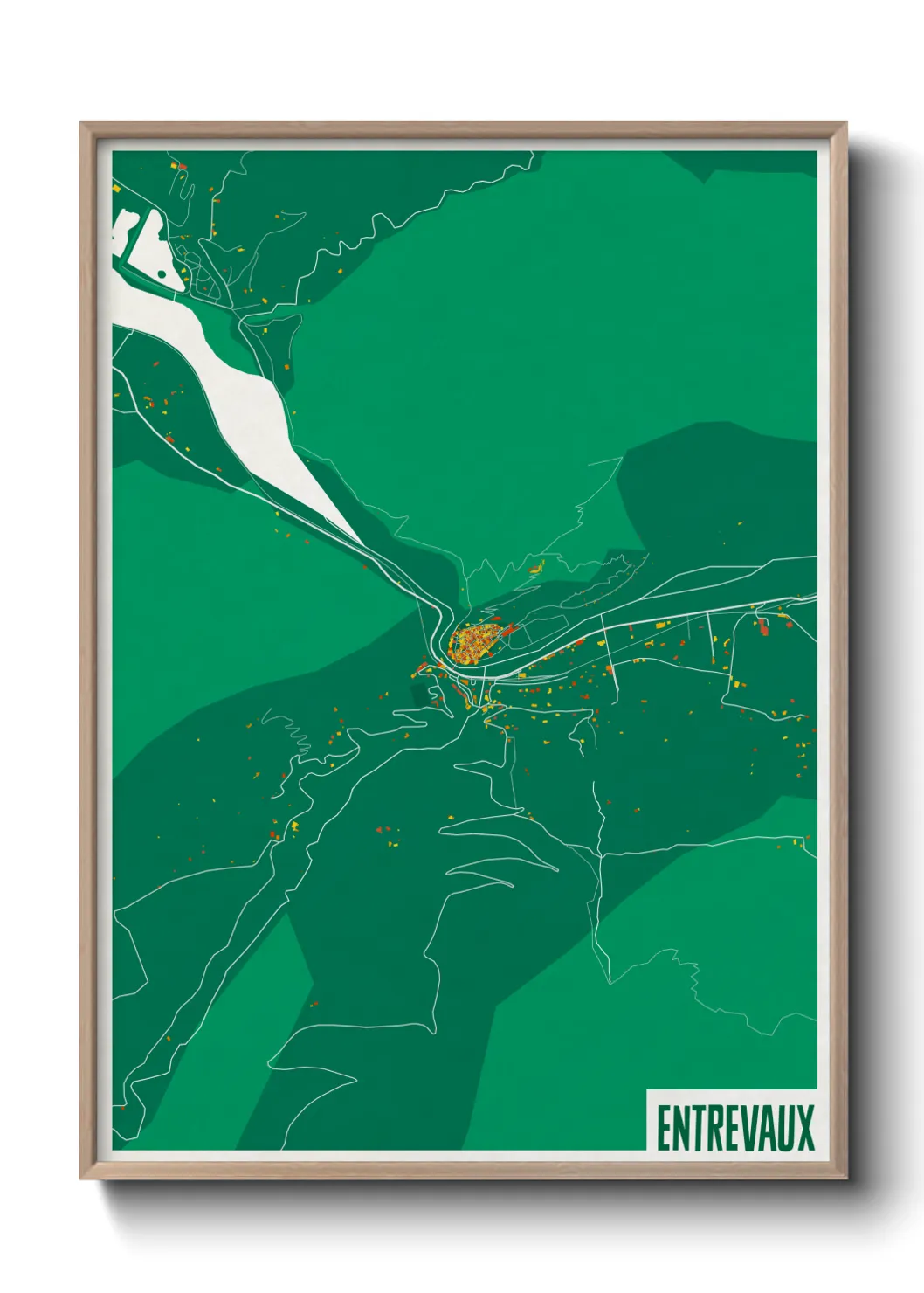 Un poster carteEntrevaux