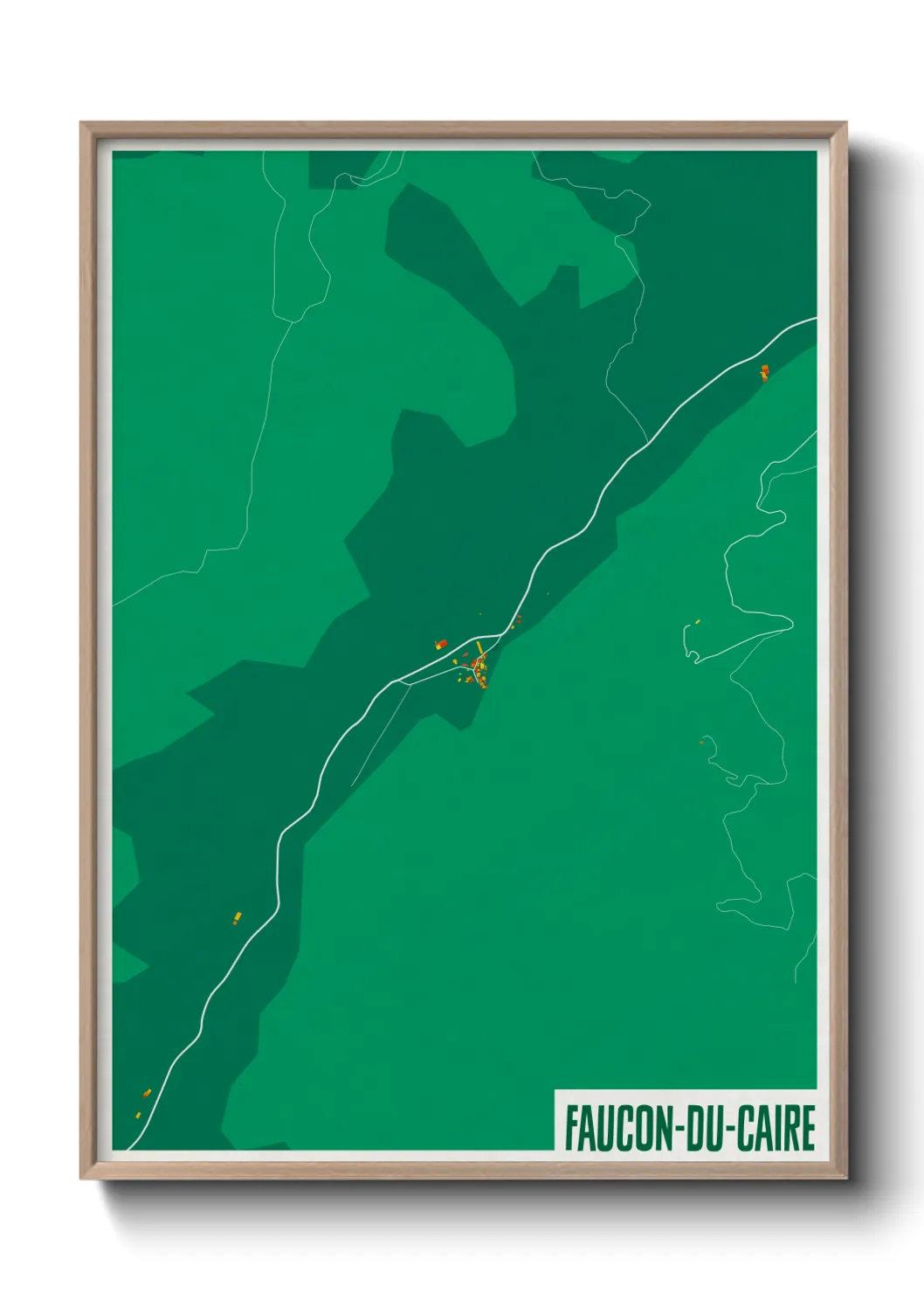 Une affiche de carte sur Faucon-du-Caire