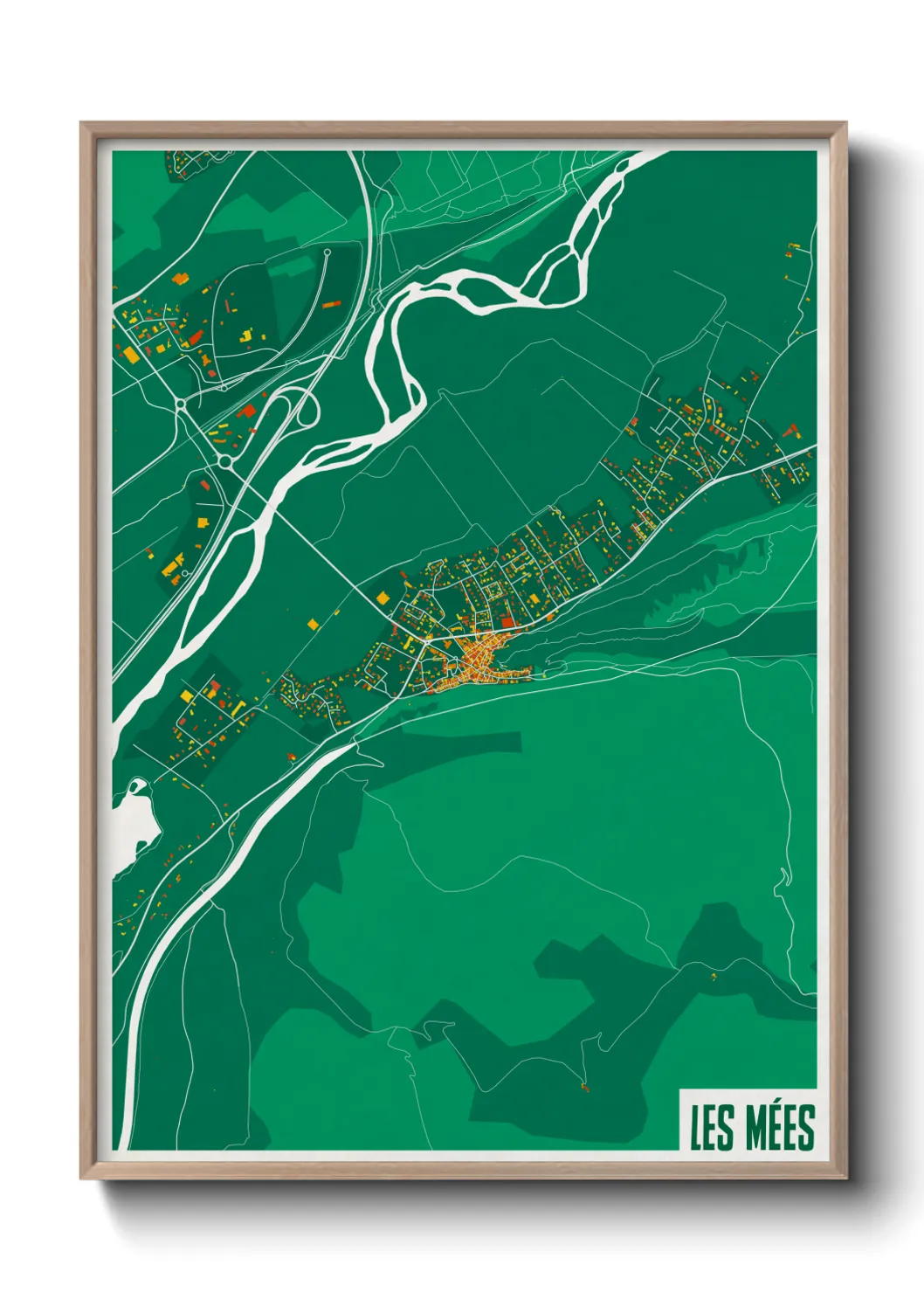 Un poster carteLes Mées