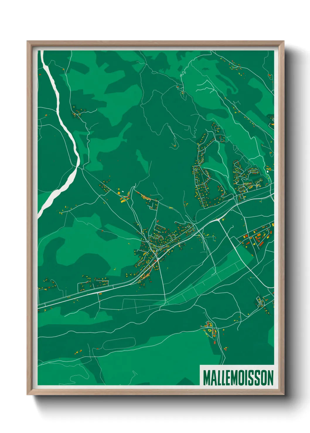 Une affiche de carte sur Mallemoisson