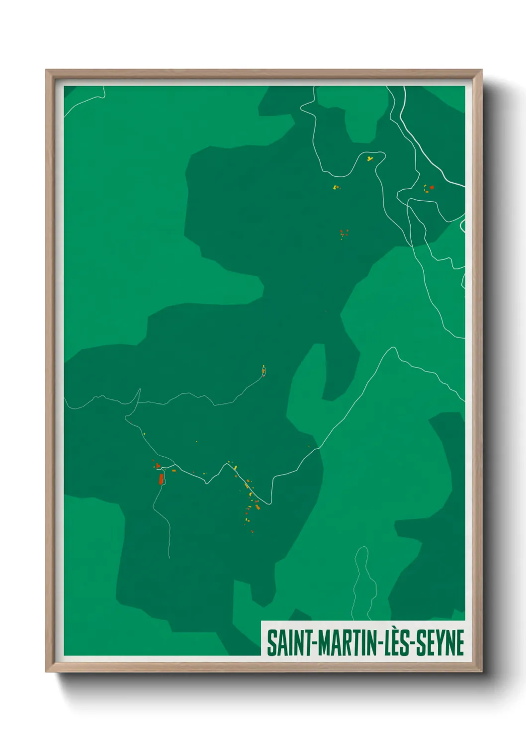 Un poster carteSaint-Martin-lès-Seyne