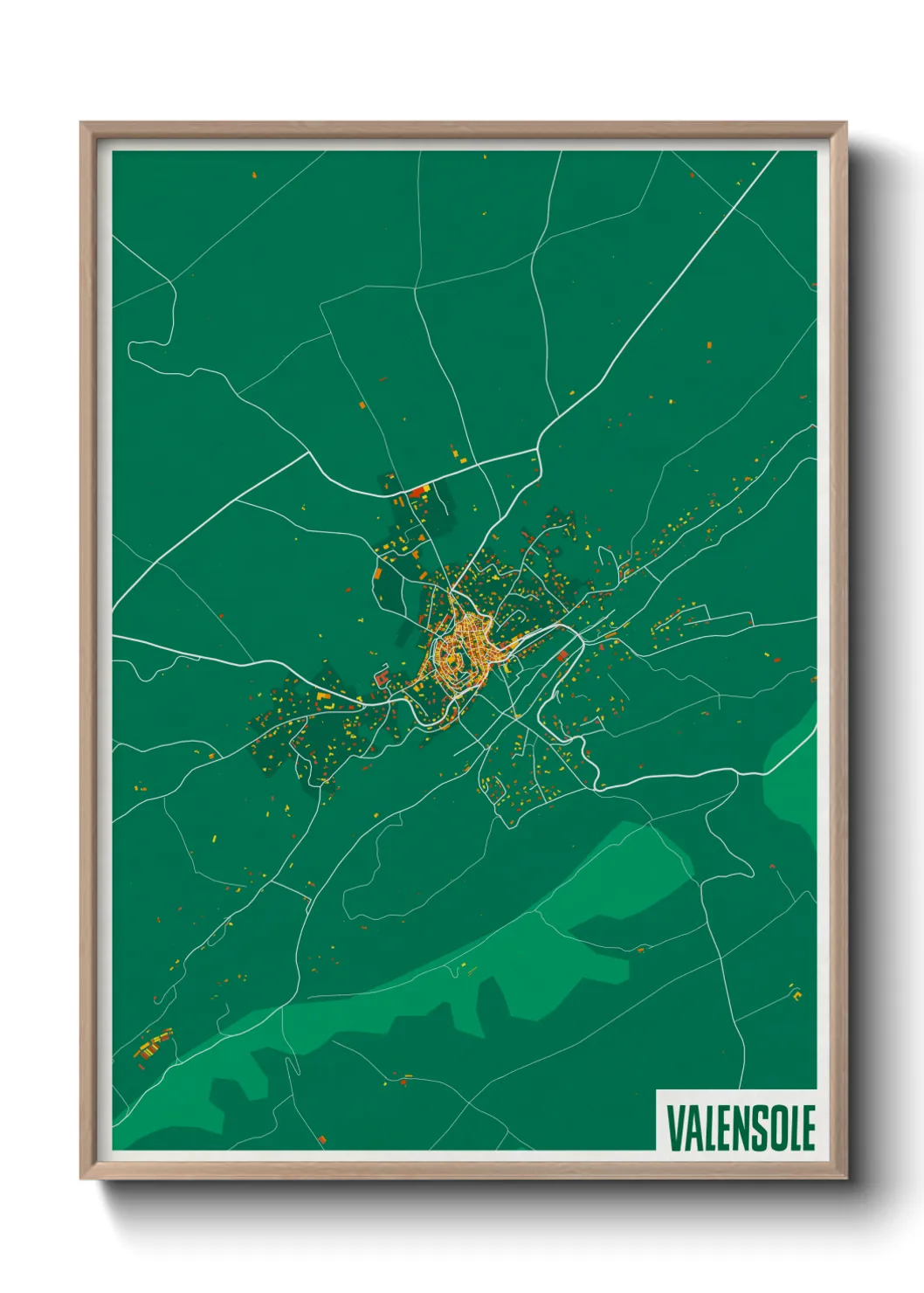 Une affiche de carte sur Valensole