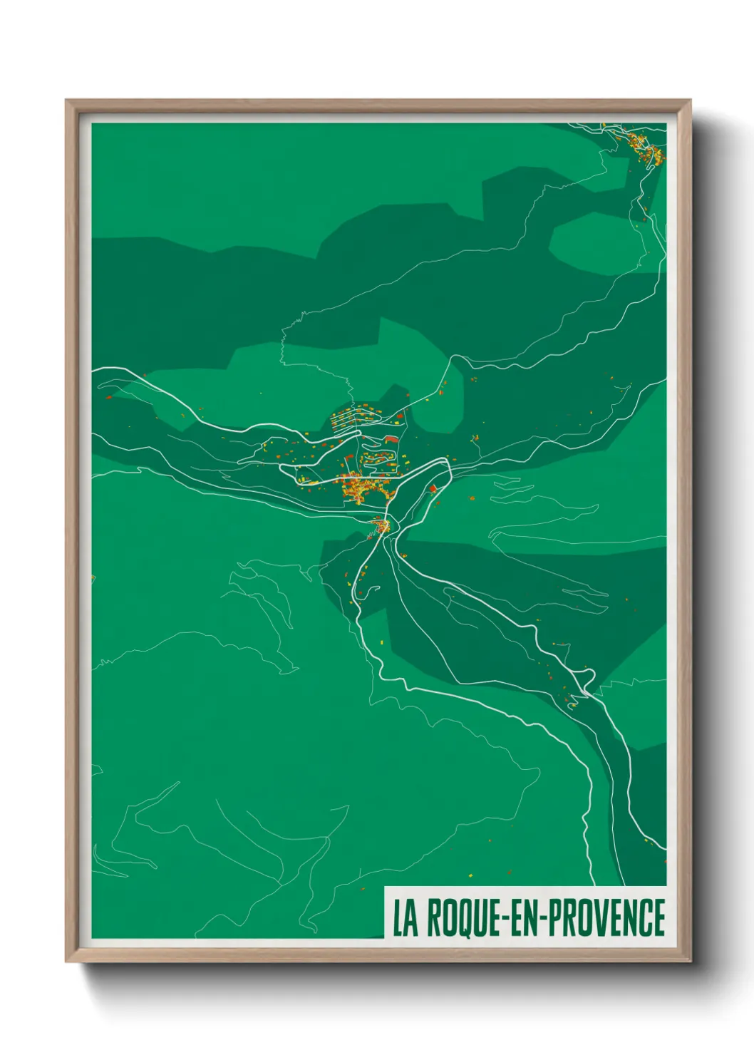 Un poster carteLa Roque-en-Provence