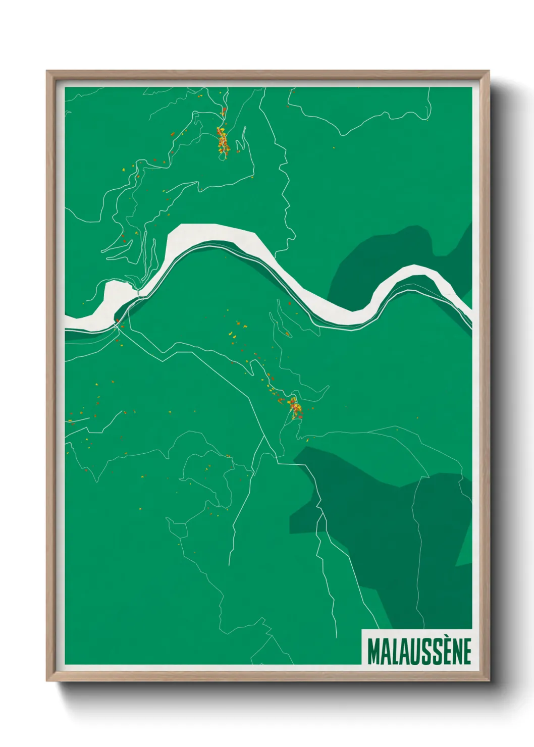 Une affiche de carte sur Malaussène