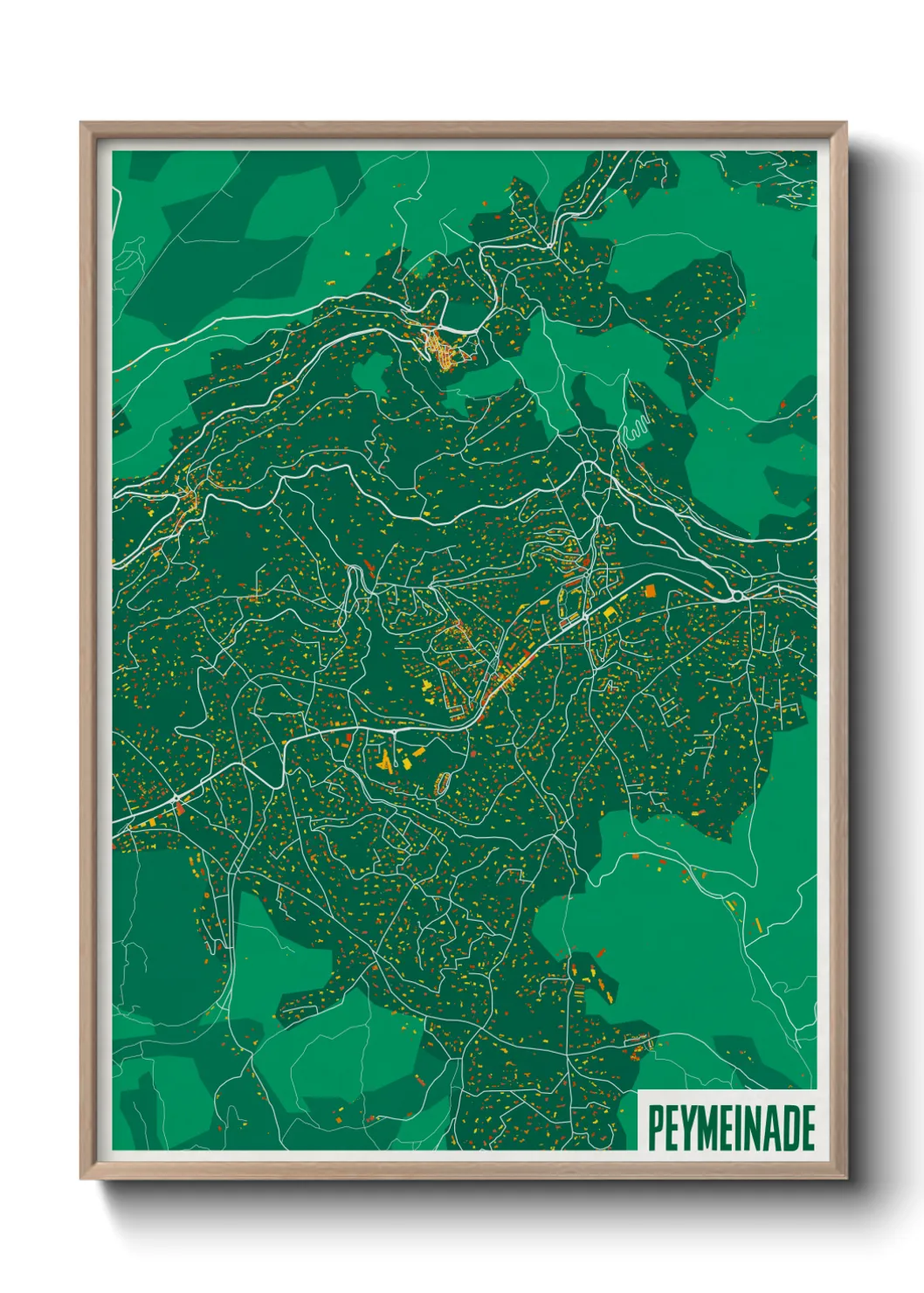 Une affiche de carte sur Peymeinade