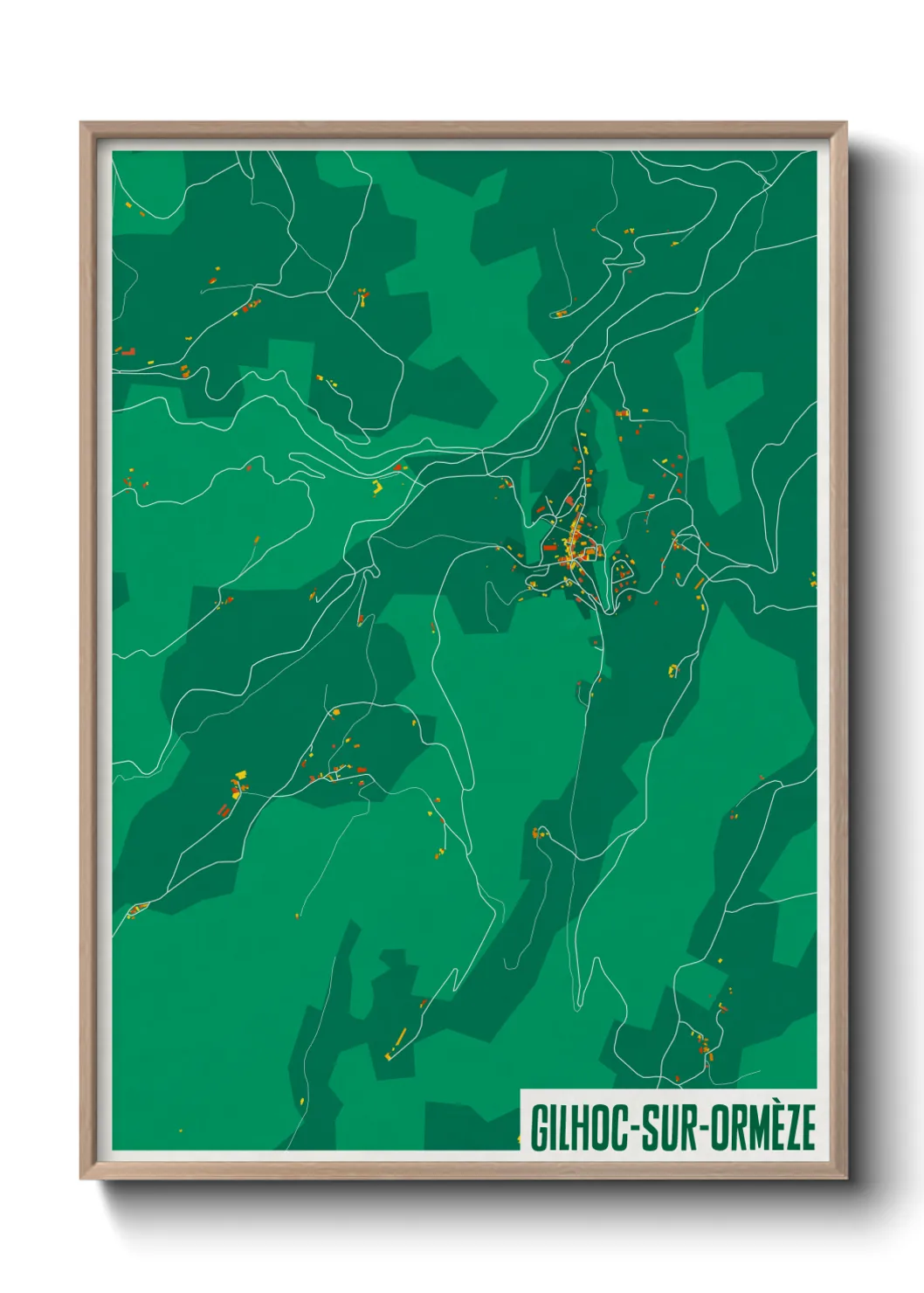 Un poster carteGilhoc-sur-Ormèze