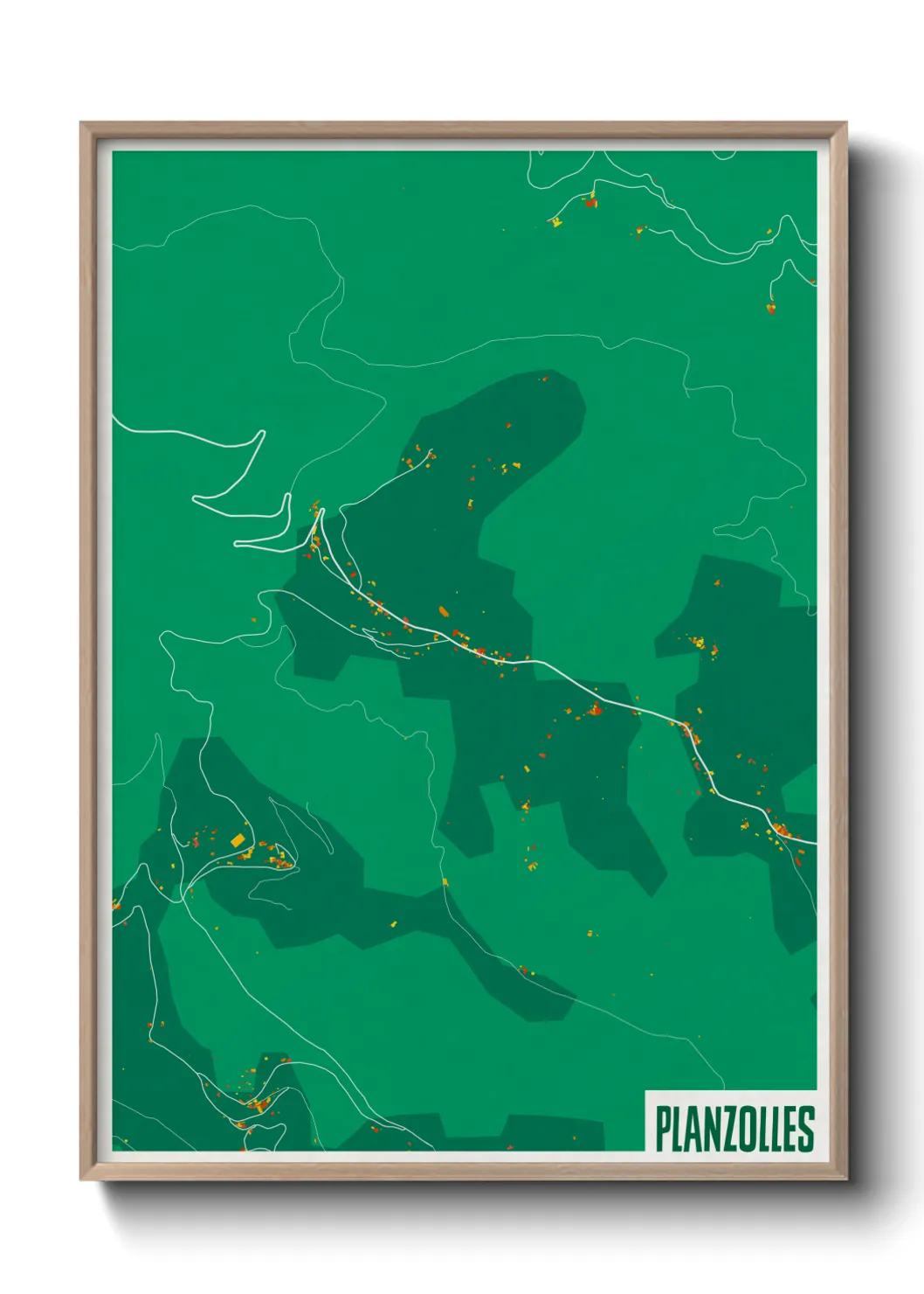 Un poster cartePlanzolles