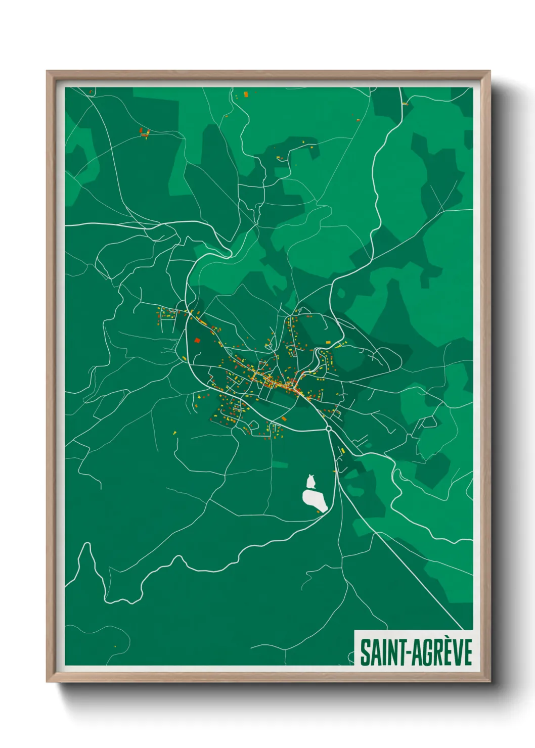 Un poster carteSaint-Agrève