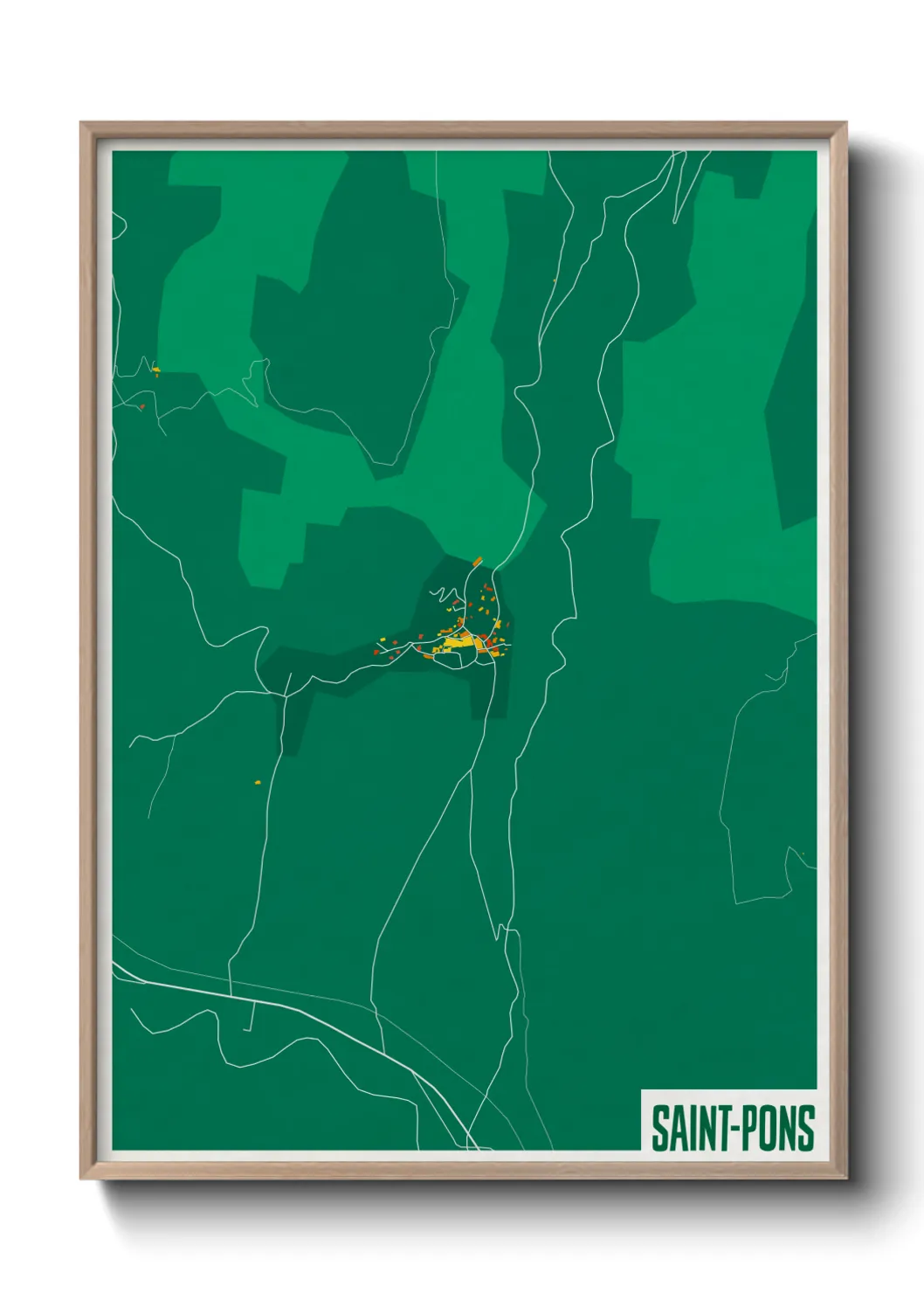 Un poster carteSaint-Pons