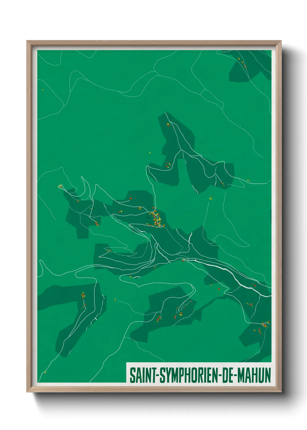 Un poster carteSaint-Symphorien-de-Mahun