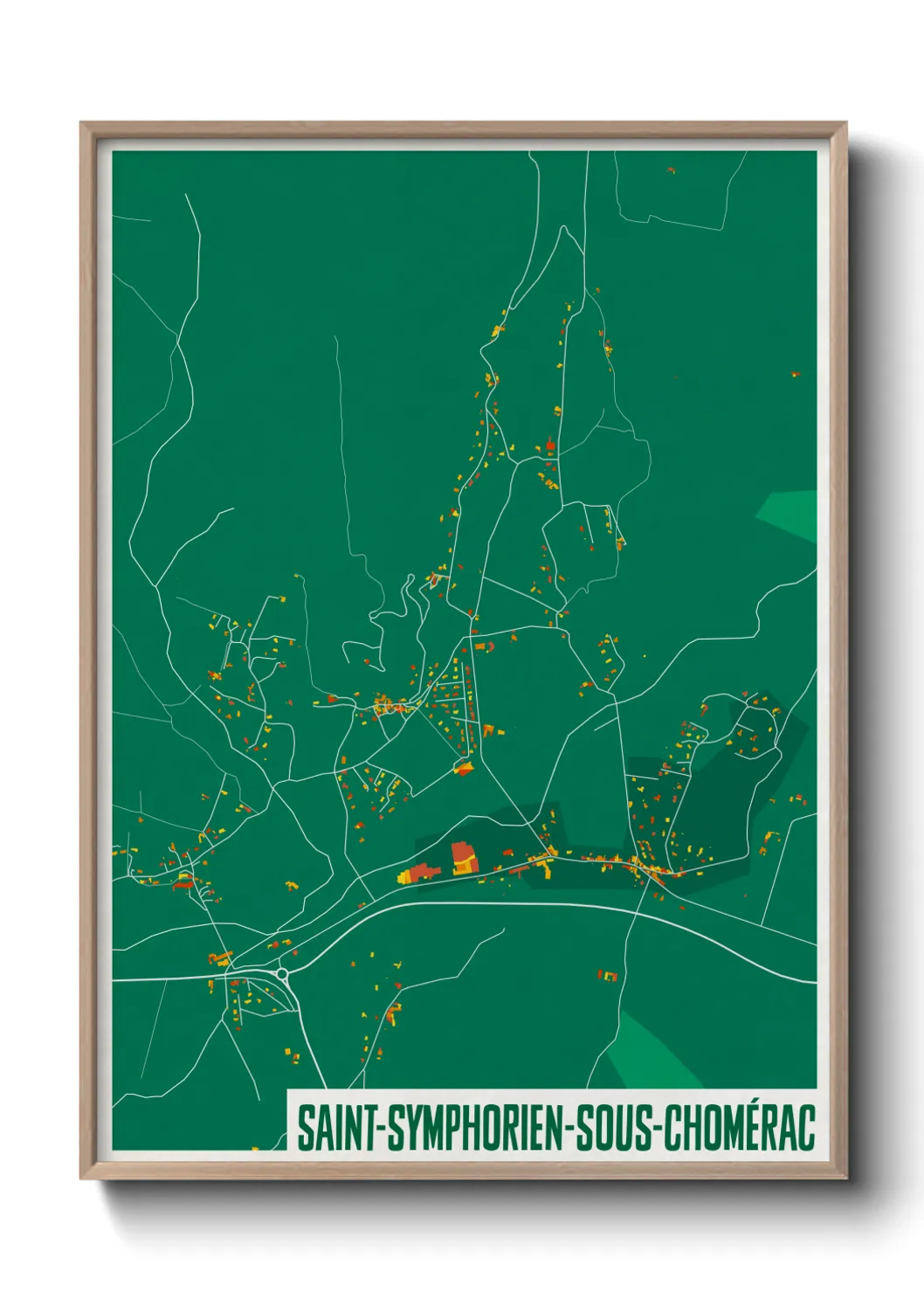 Un poster carteSaint-Symphorien-sous-Chomérac